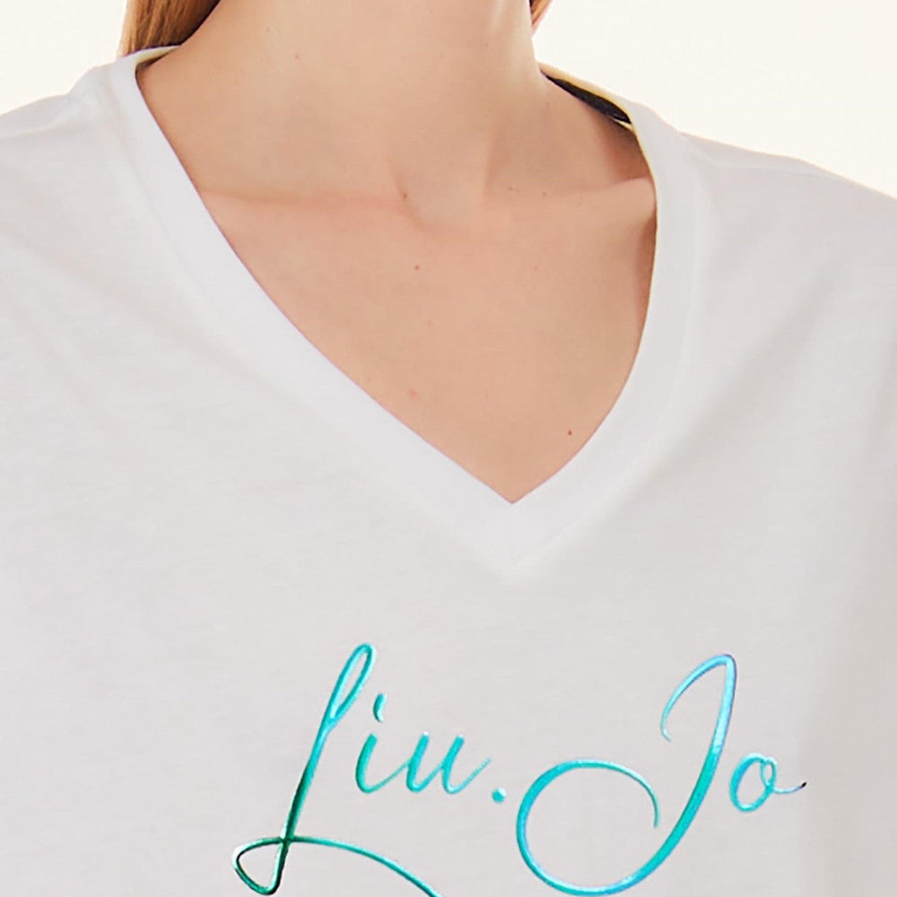 
                      
                        Tricou LIU JO de dama cu decolteu in v IMBRACAMINTE LIU JO   
                      
                    
