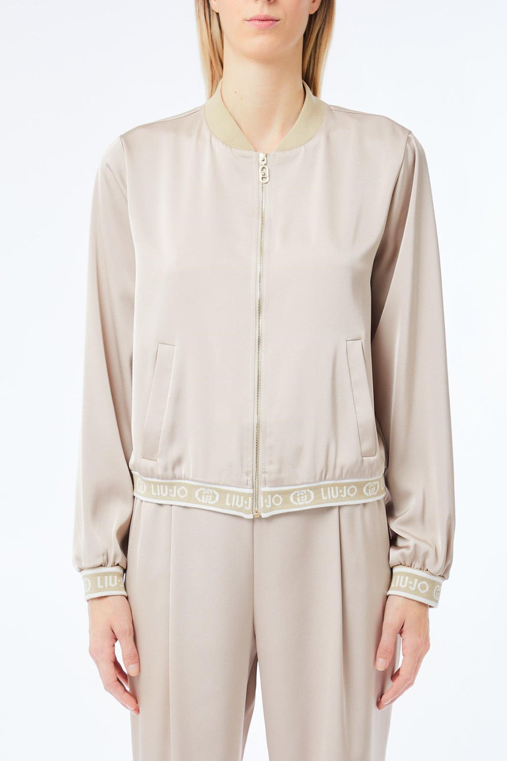 Jacheta Bomber LIU JO de Dama IMBRACAMINTE LIU JO Bej XS 805952408487