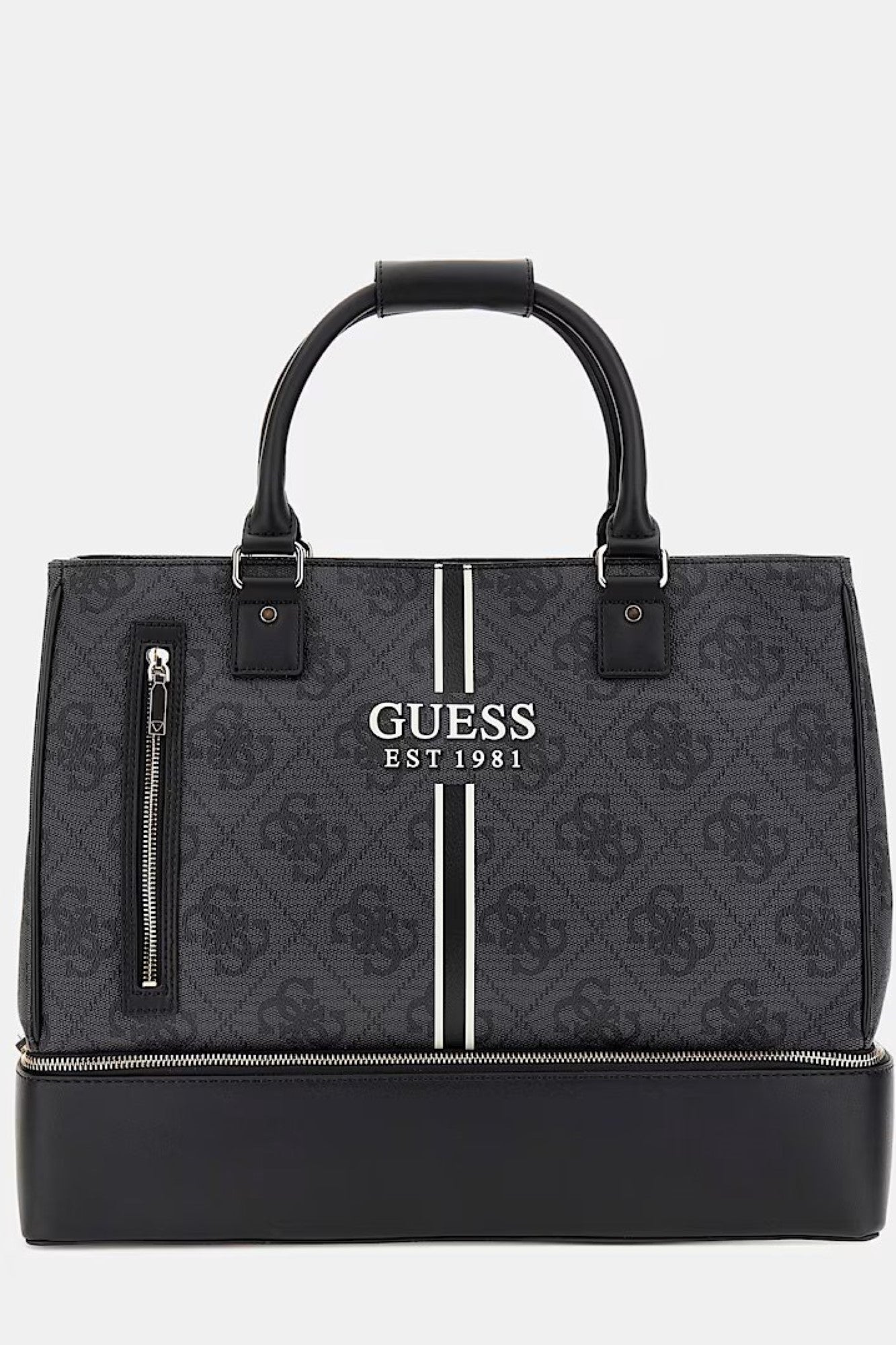 Geanta GUESS de dama cu imprimeu logo GUESS GENTI GUESS Negru ONE 190231849223