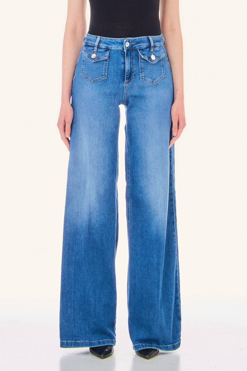Pantaloni Denim LIU JO IMBRACAMINTE LIU JO Albastru 24 805494435993