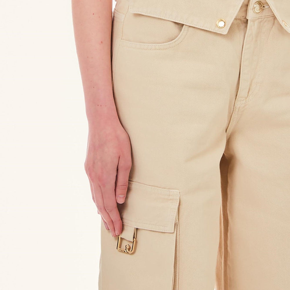 
                      
                        Pantaloni LIU JO de dama bej cu buzunare laterale IMBRACAMINTE LIU JO   
                      
                    