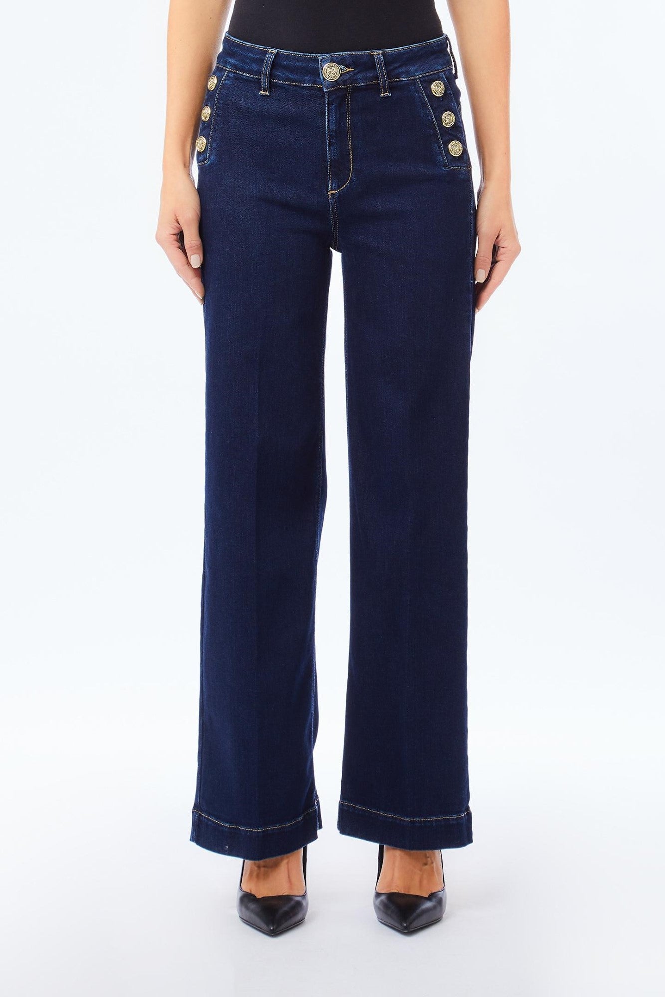 Pantaloni Denim LIU JO de Dama IMBRACAMINTE LIUJO Albastru 24 805952411981