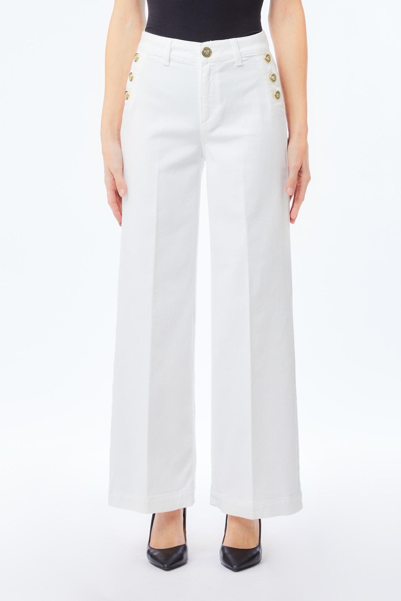 Pantaloni Denim Evazati LIU JO de Dama IMBRACAMINTE LIUJO Alb 24 805952412001