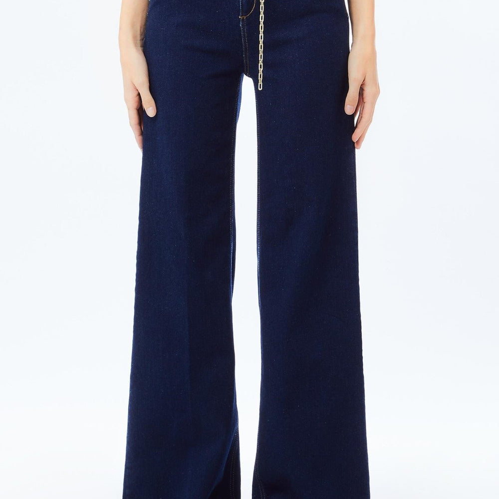 Pantaloni Denim Evazati LIU JO de Dama IMBRACAMINTE LIUJO Albastru 24 805952412061