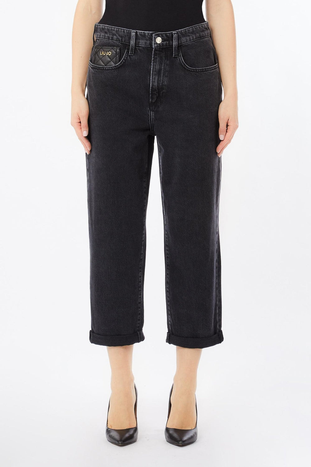Pantaloni Denim LIU JO de Dama IMBRACAMINTE LIU JO Negru 24 805952408885