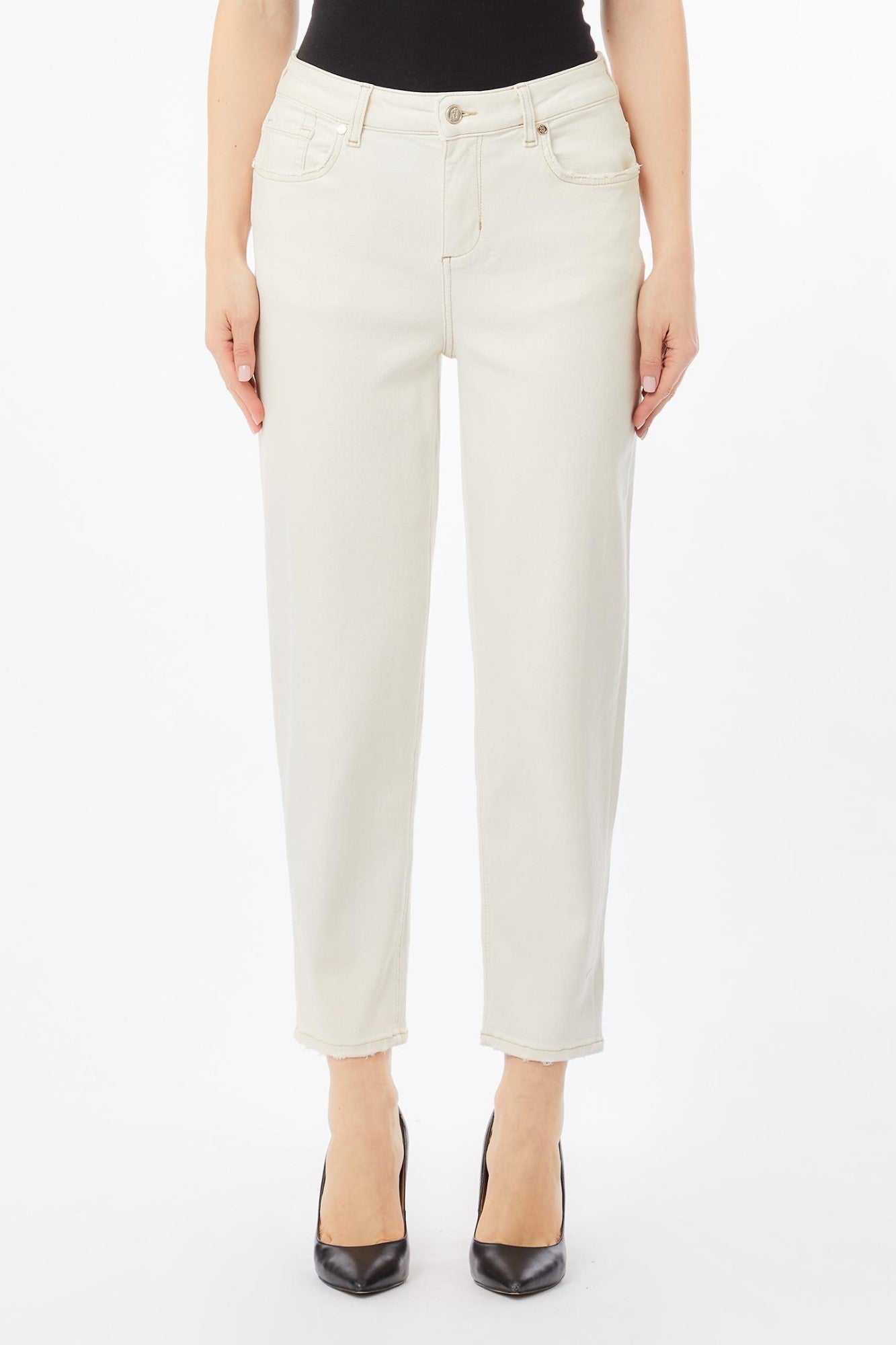 Pantaloni Denim LIU JO de Dama IMBRACAMINTE LIUJO Alb 24 805952410522