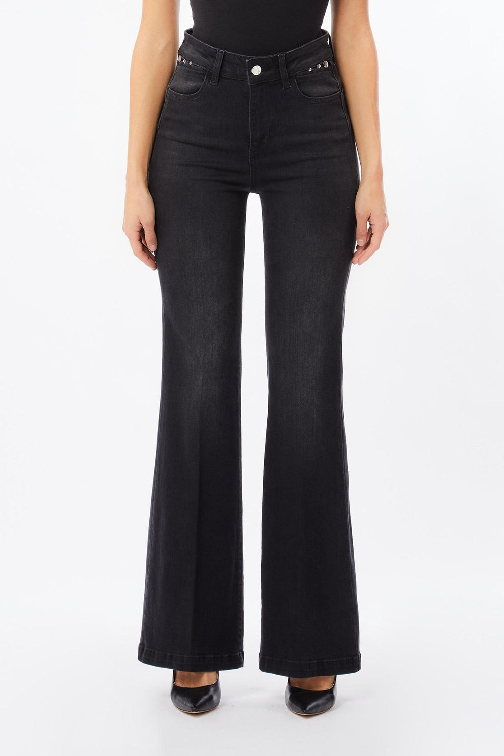 Pantaloni Denim LIU JO de Dama IMBRACAMINTE LIU JO Negru 24 805952411636
