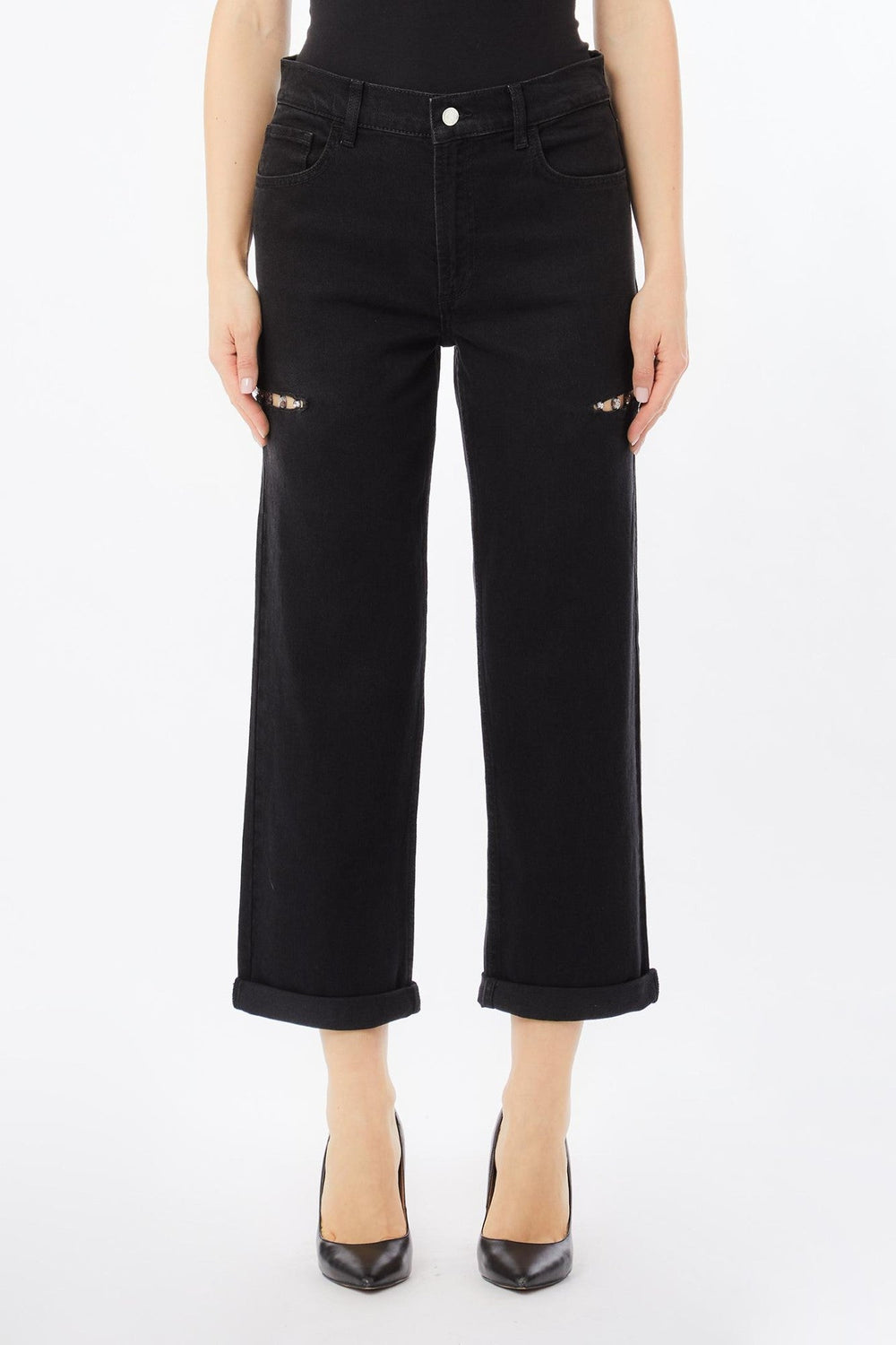 Pantaloni Denim LIU JO de Dama IMBRACAMINTE LIU JO Negru 24 805952411574