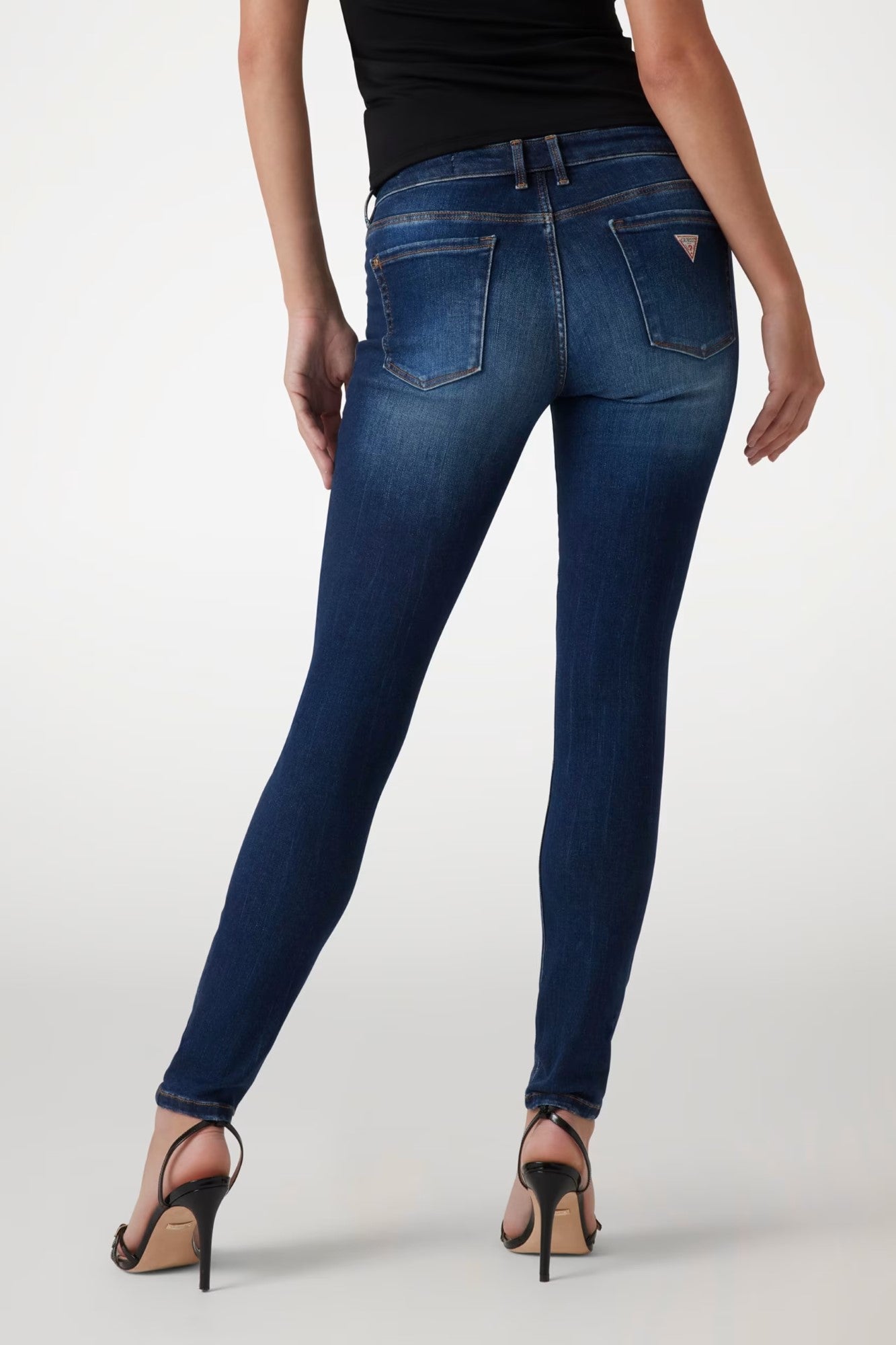 Pantaloni Annette Denim GUESS de Dama IMBRACAMINTE GUESS