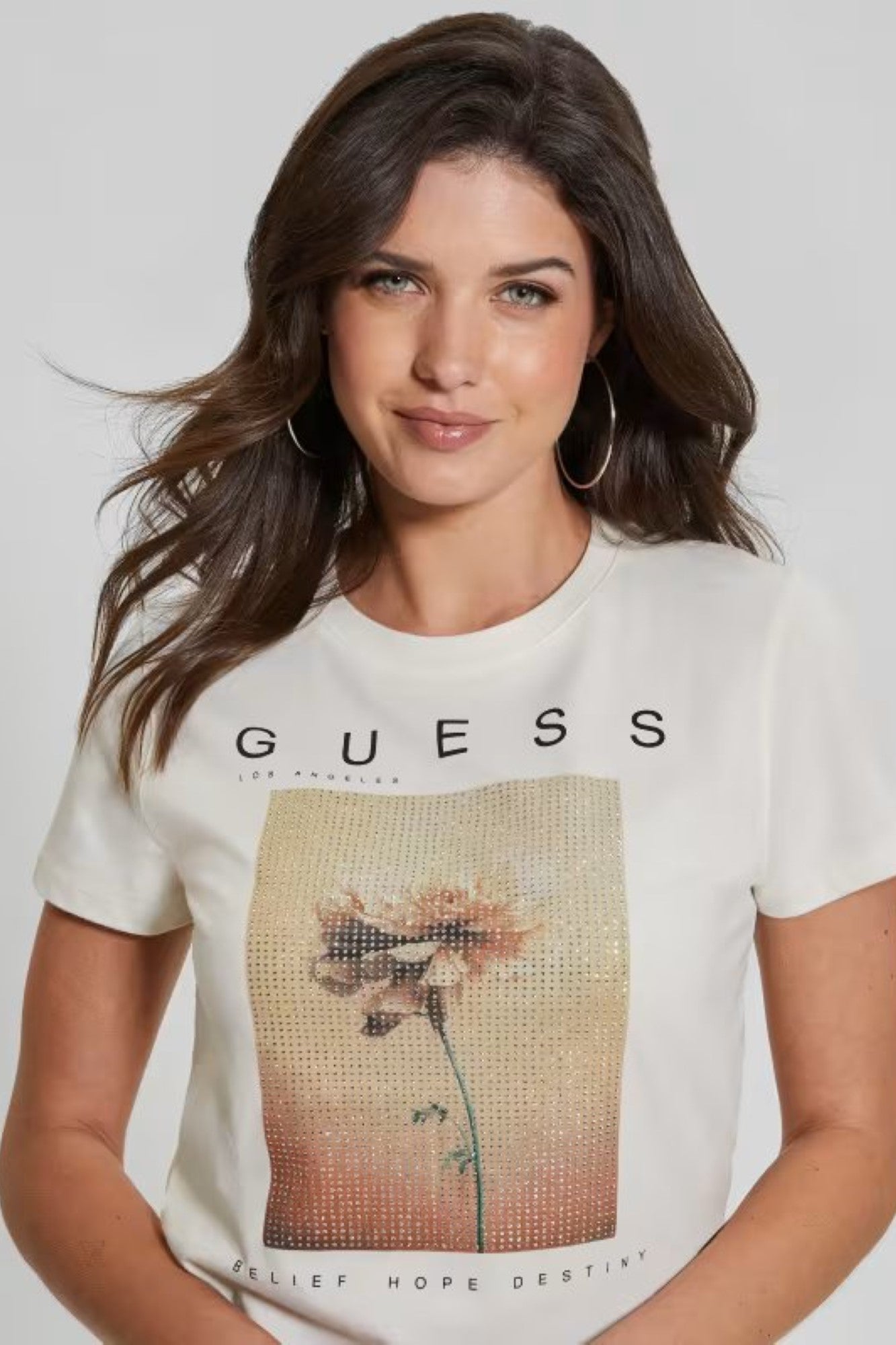 Tricou GUESS de Dama cu Print IMBRACAMINTE GUESS   