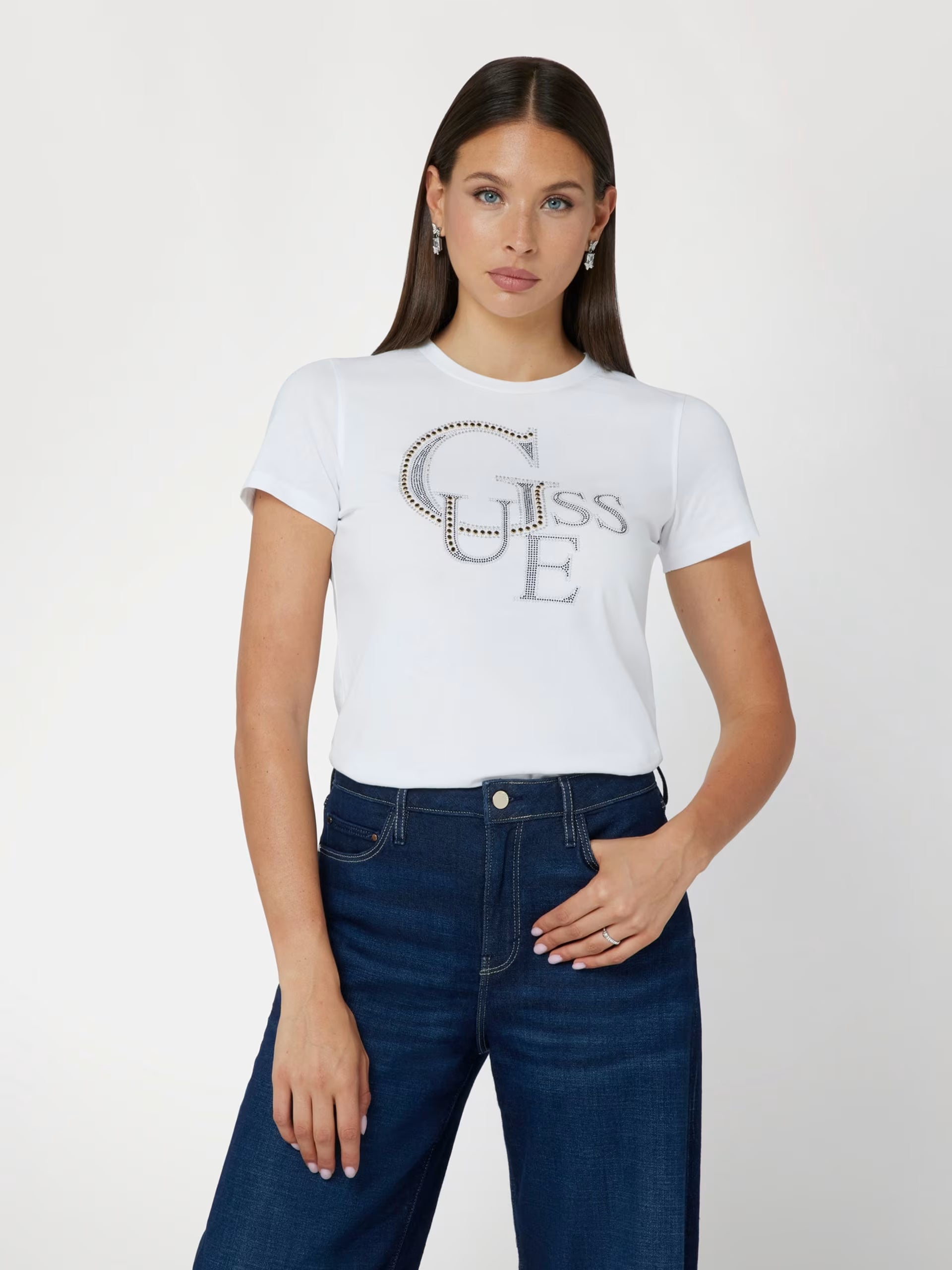 Tricou GUESS cu Strasuri