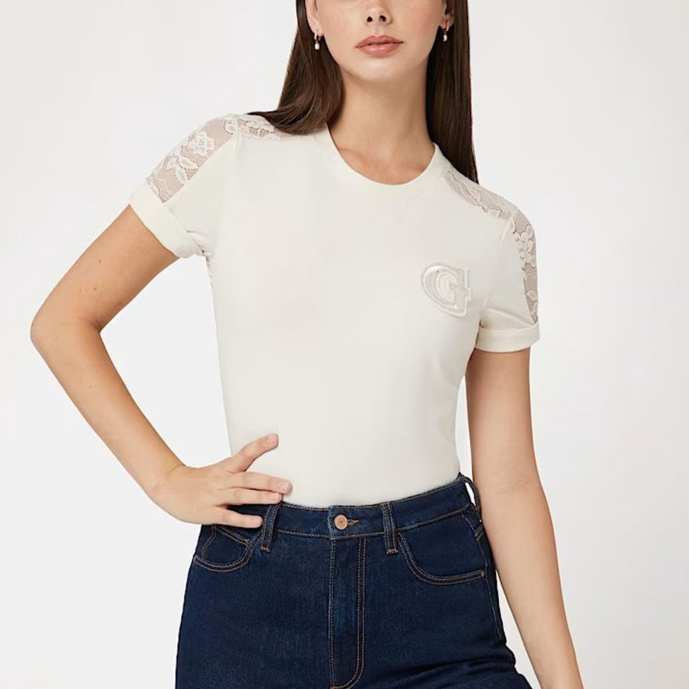 
                      
                        Tricou cu Plasa GUESS de Dama IMBRACAMINTE GUESS Alb XS 762540835759
                      
                    