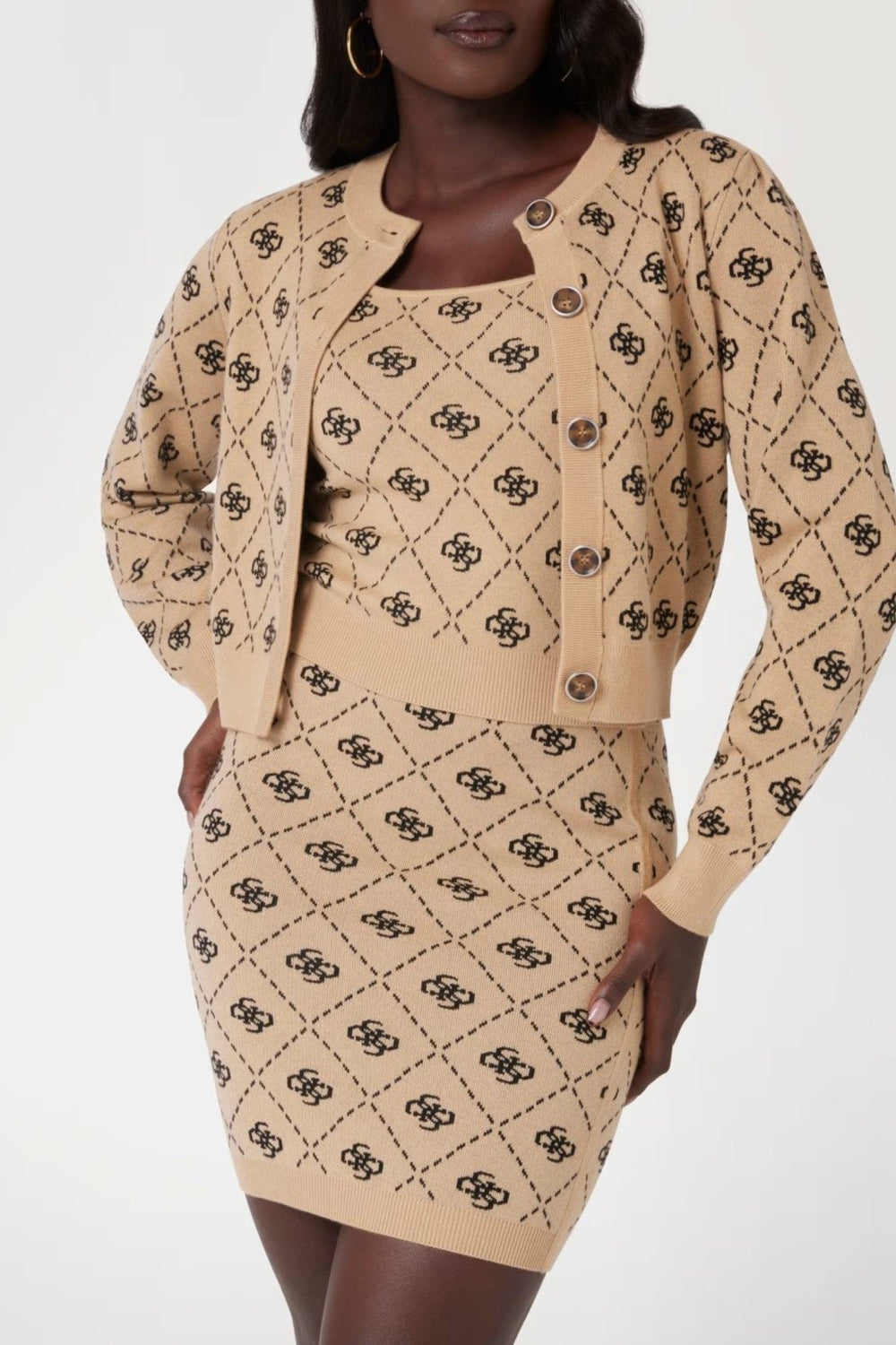 Tricotaj GUESS de Dama IMBRACAMINTE GUESS Bej XS 762540850045