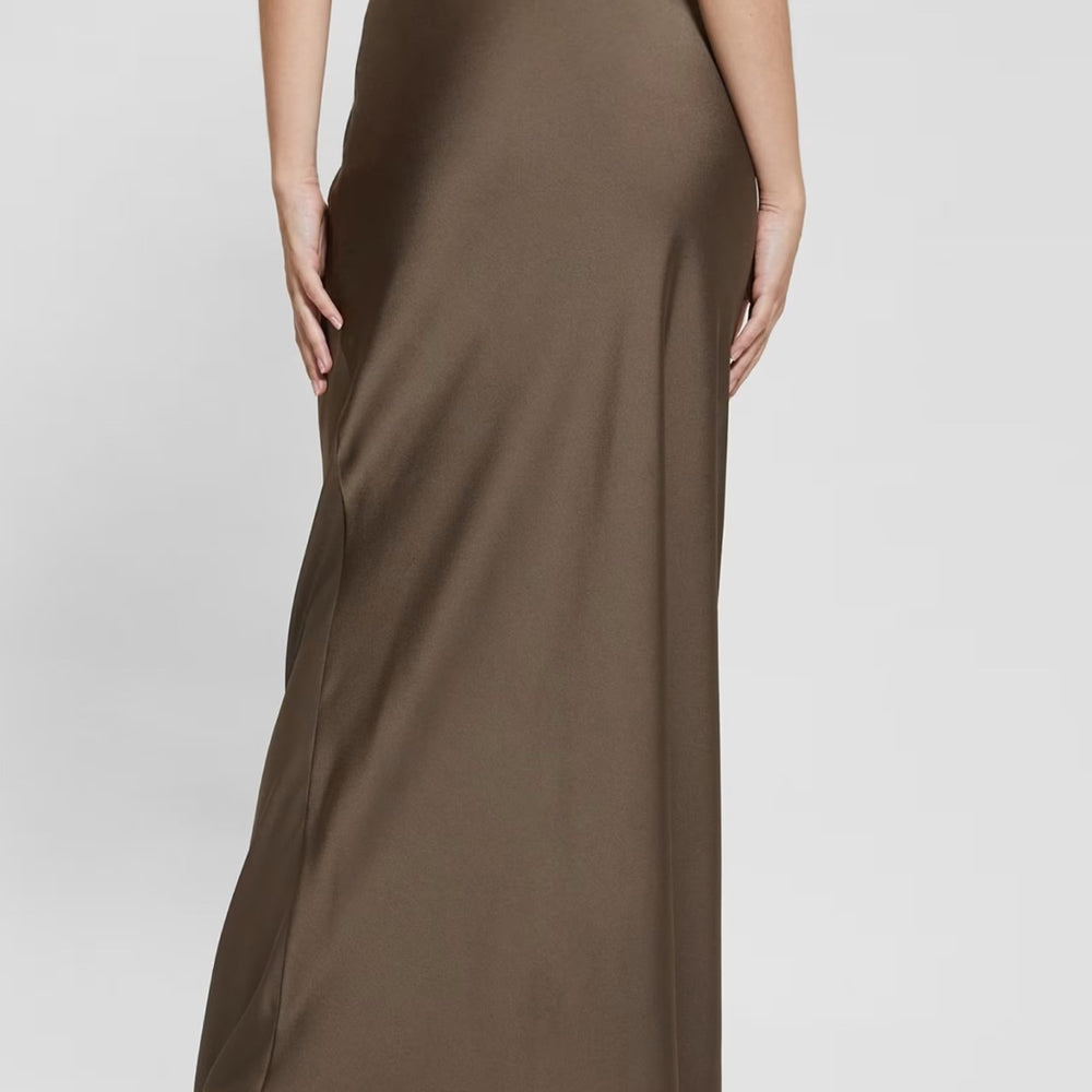 
                      
                        Fusta GUESS De Dama Lunga Din Satin Cu Talie Inalta IMBRACAMINTE GUESS   
                      
                    