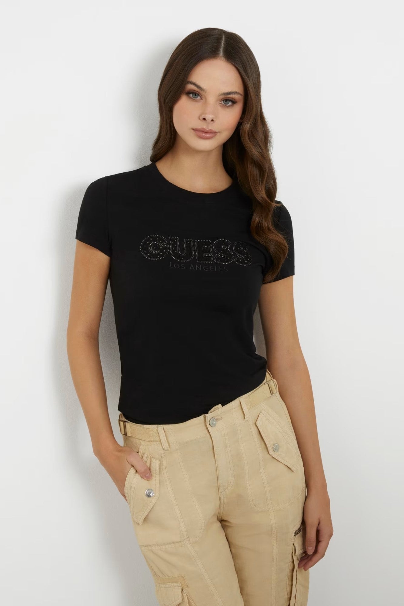 Tricou GUESS de dama IMBRACAMINTE GUESS Negru XS 762610136486