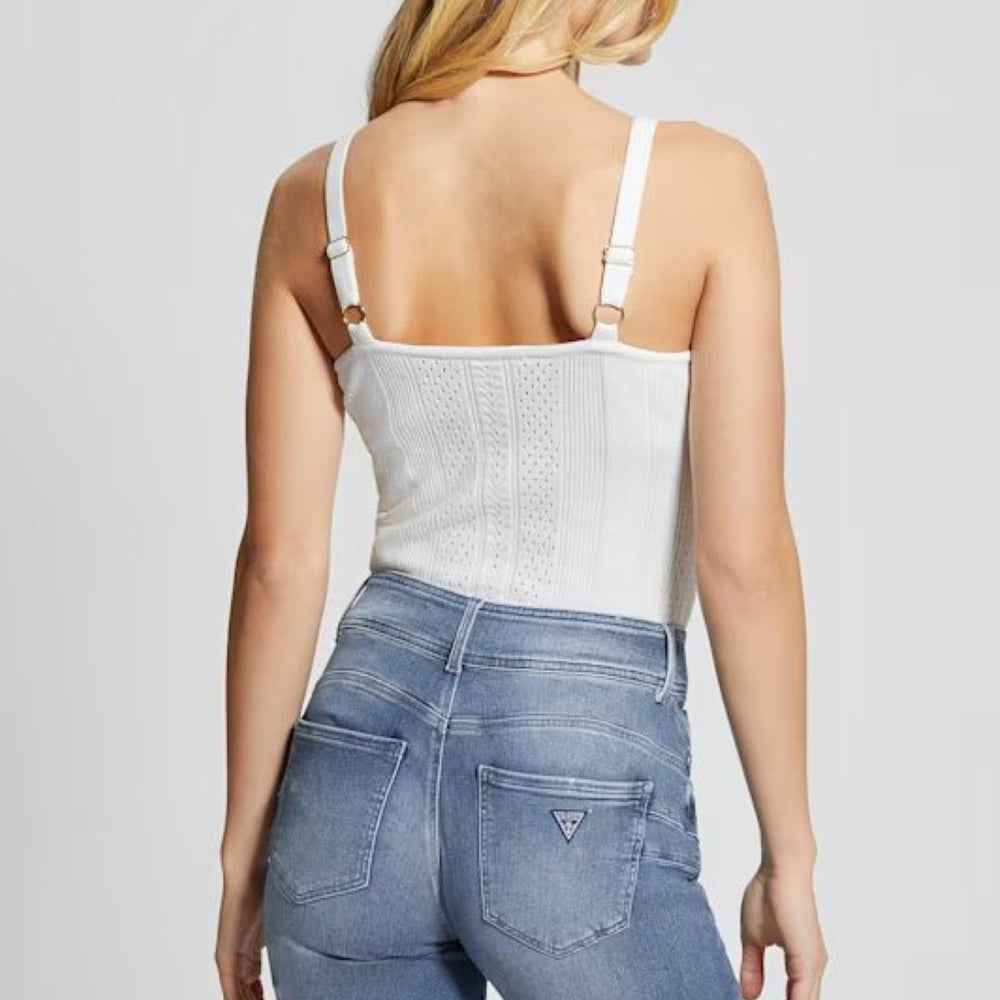 
                      
                        Top GUESS tricotat cu bretele subtiri reglabile IMBRACAMINTE GUESS   
                      
                    