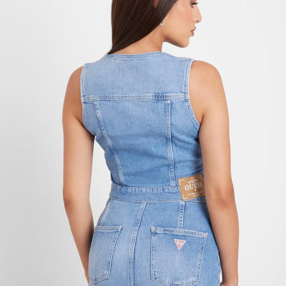 
                      
                        Vesta scurta denim GUESS cu nasturi IMBRACAMINTE GUESS   
                      
                    