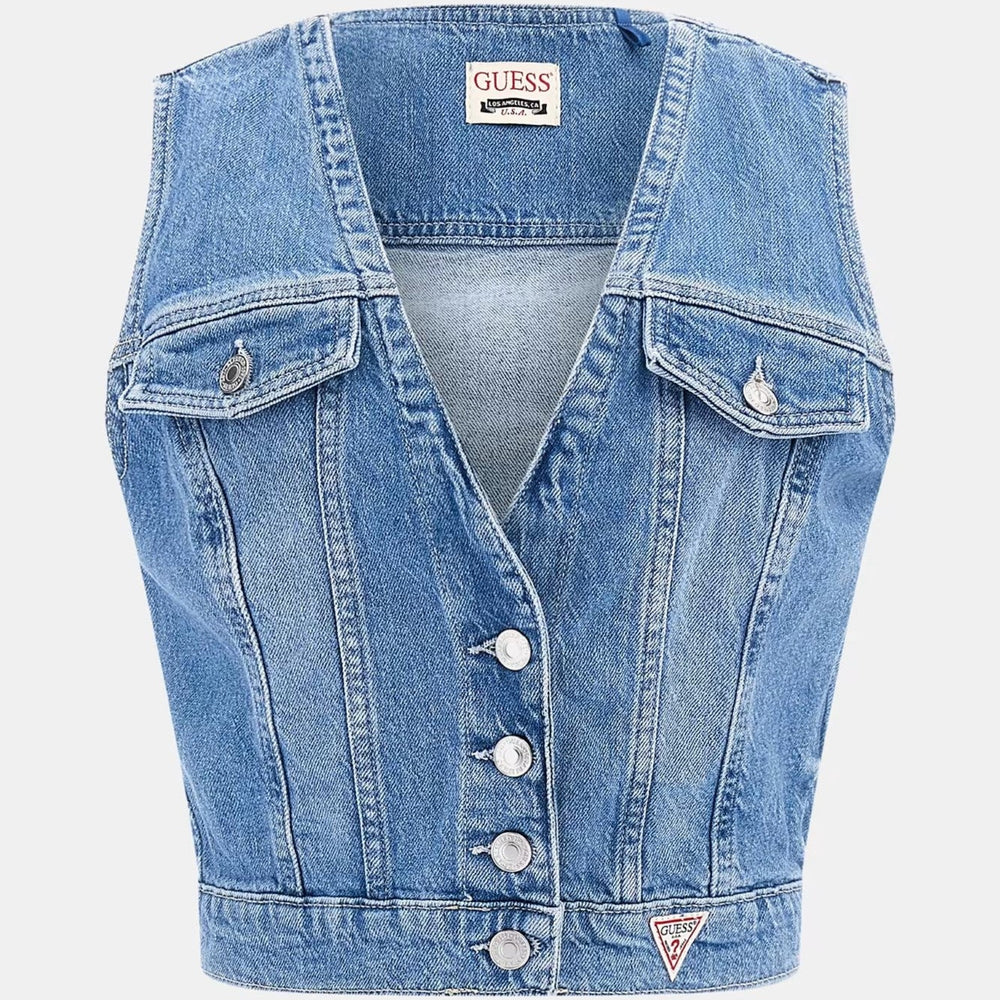 
                      
                        Vesta scurta denim GUESS cu nasturi IMBRACAMINTE GUESS   
                      
                    