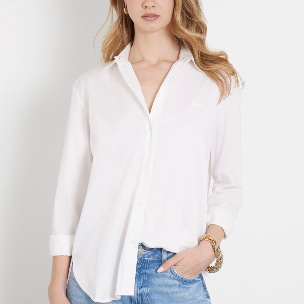 
                      
                        Camasa GUESS cu clasica cu nasturi IMBRACAMINTE GUESS Alb XS 761839155885
                      
                    