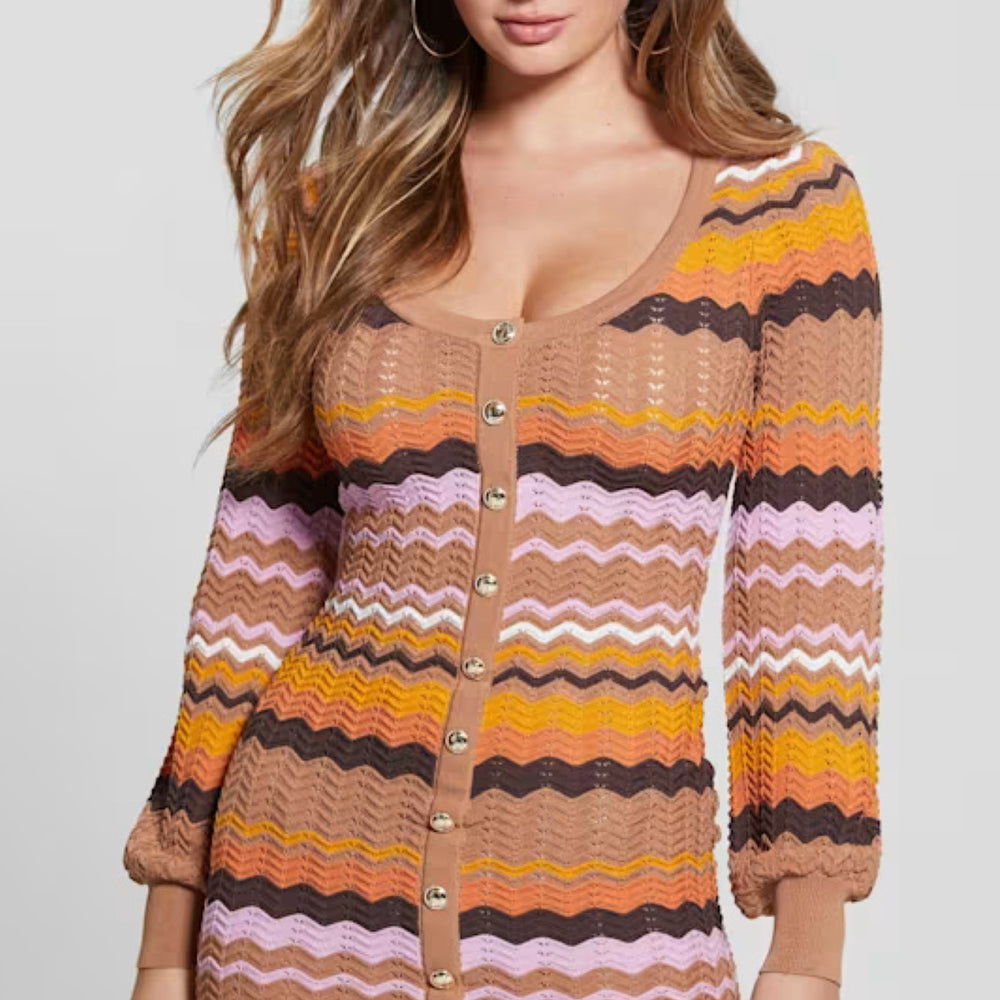 
                      
                        Rochie GUESS cu dungi multicolore si nasturi IMBRACAMINTE GUESS   
                      
                    