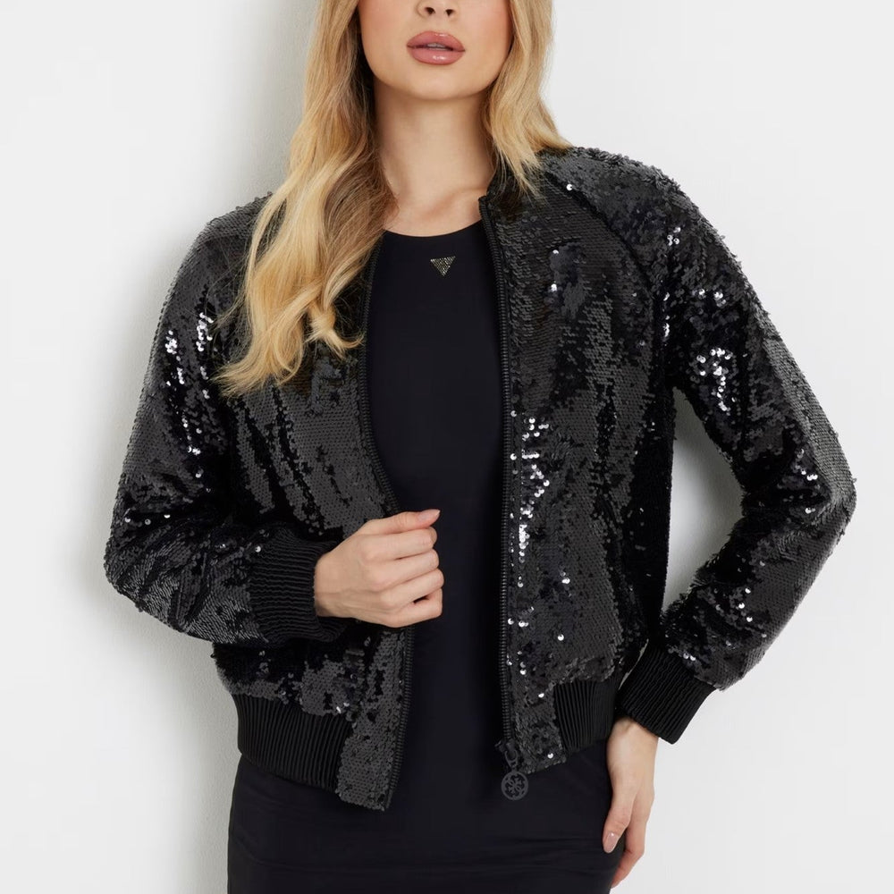 
                      
                        Geaca GUESS bomber neagra cu paiete stralucitoare IMBRACAMINTE GUESS Negru XS 761839156023
                      
                    