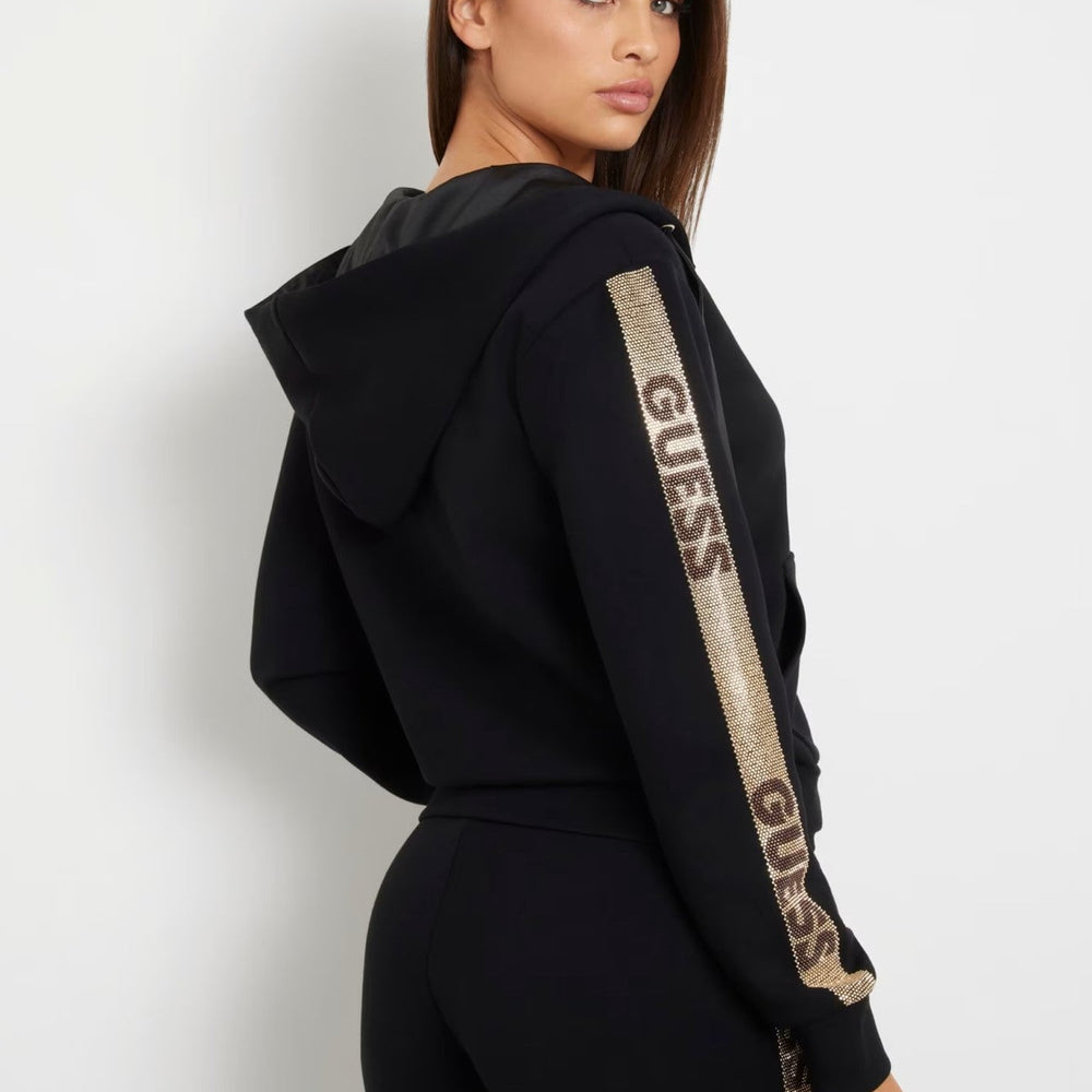 
                      
                        Hanorac GUESS negru cu fermoar si buzunare laterale IMBRACAMINTE GUESS   
                      
                    