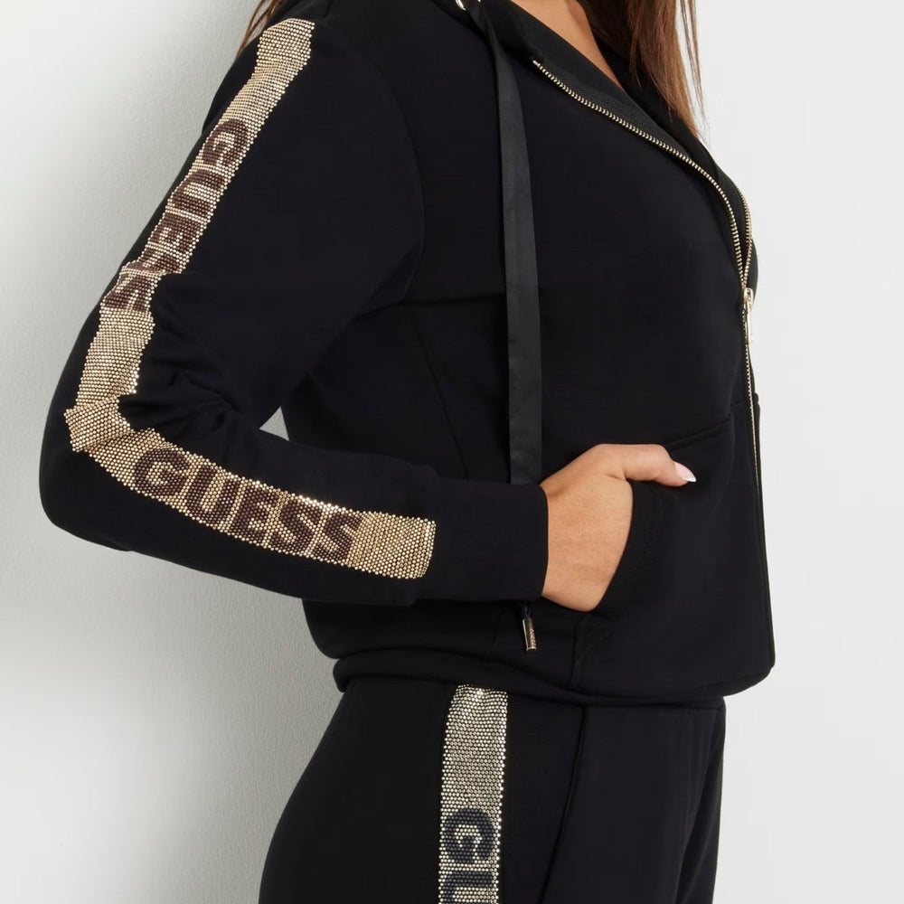 
                      
                        Hanorac GUESS negru cu fermoar si buzunare laterale IMBRACAMINTE GUESS   
                      
                    