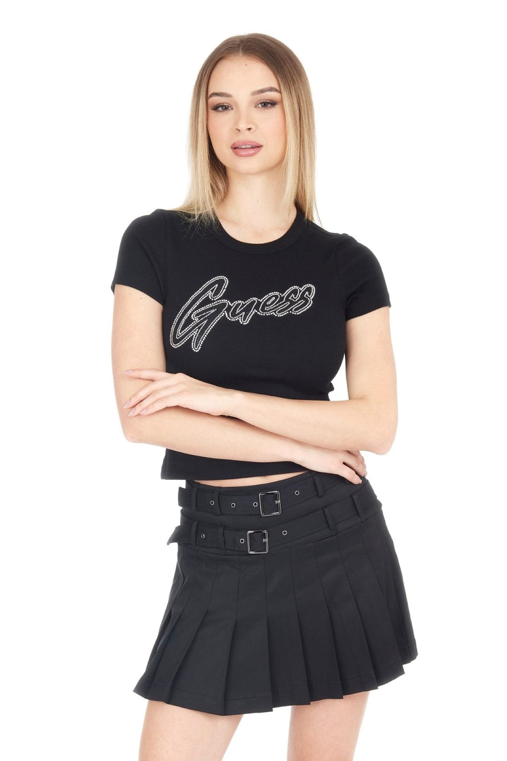Tricou GUESS de Dama IMBRACAMINTE GUESS Negru XS 762674138449
