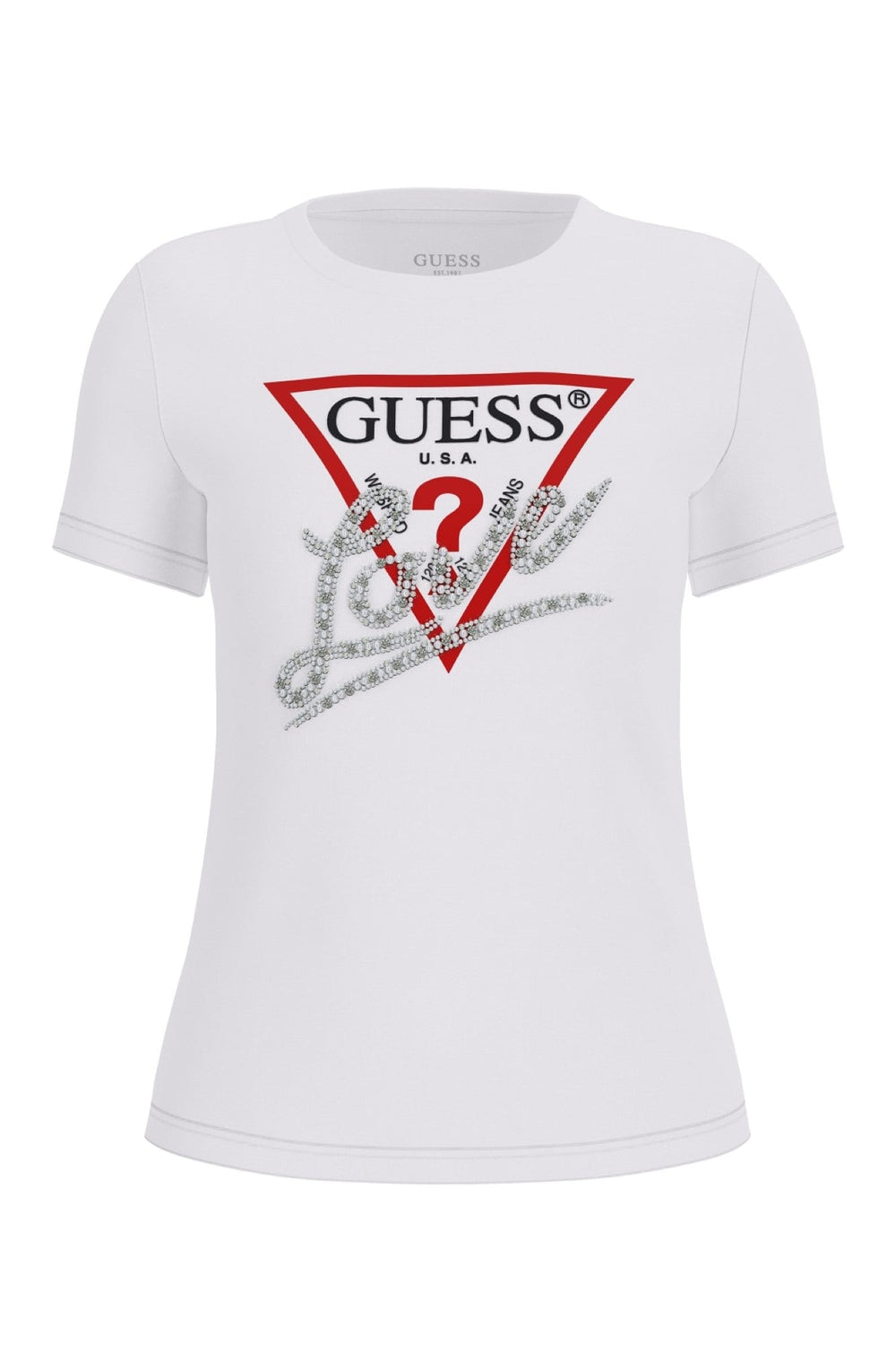 Tricou GUESS de Dama IMBRACAMINTE GUESS Alb XS 762890717508