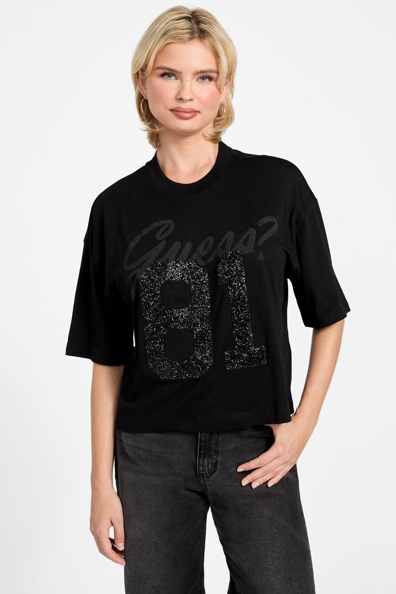 Tricou GUESS de Dama IMBRACAMINTE GUESS Negru XS 762123525545