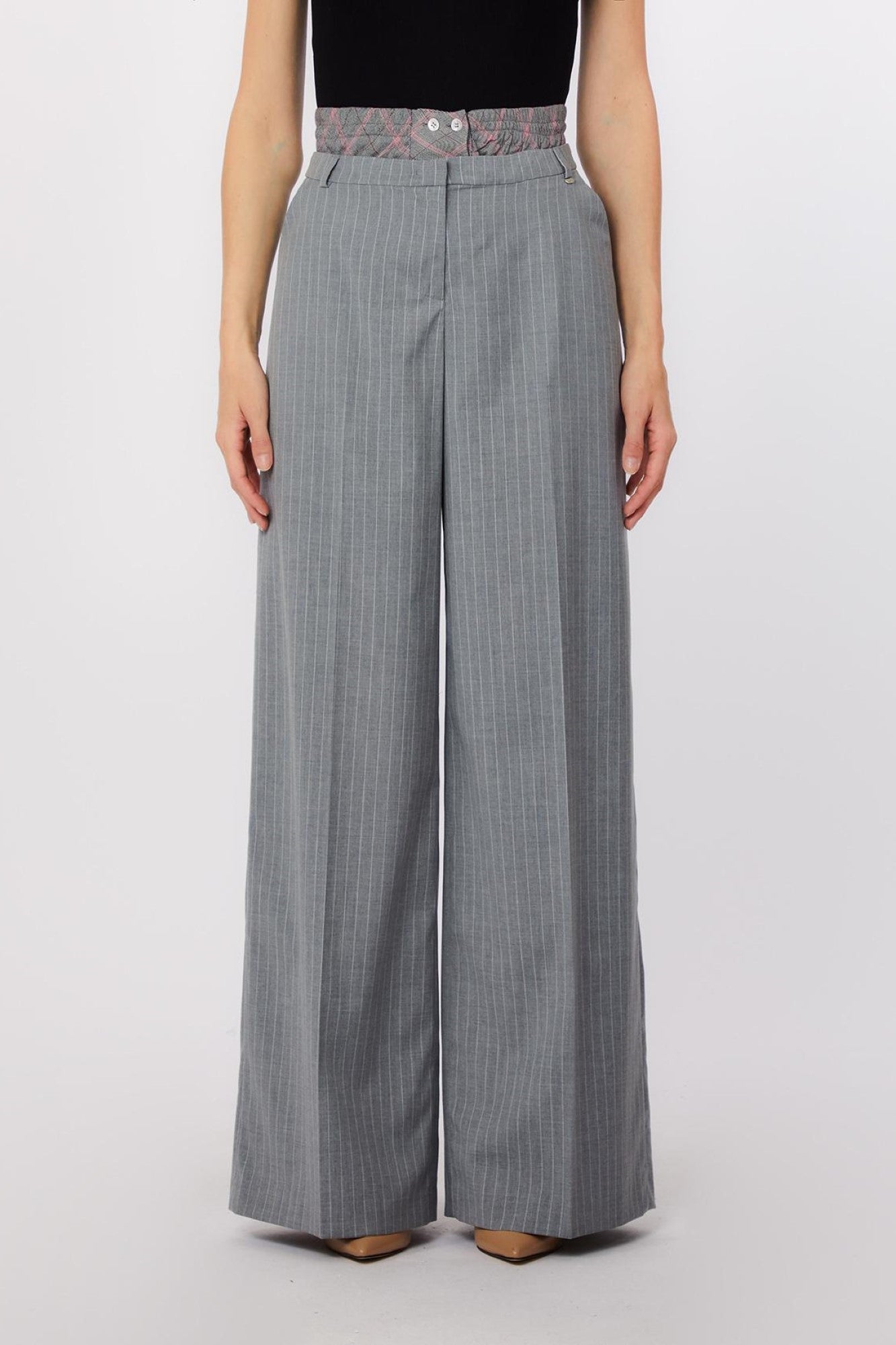 Pantaloni LIU JO de dama IMBRACAMINTE LIU JO Gri 38 805952489249