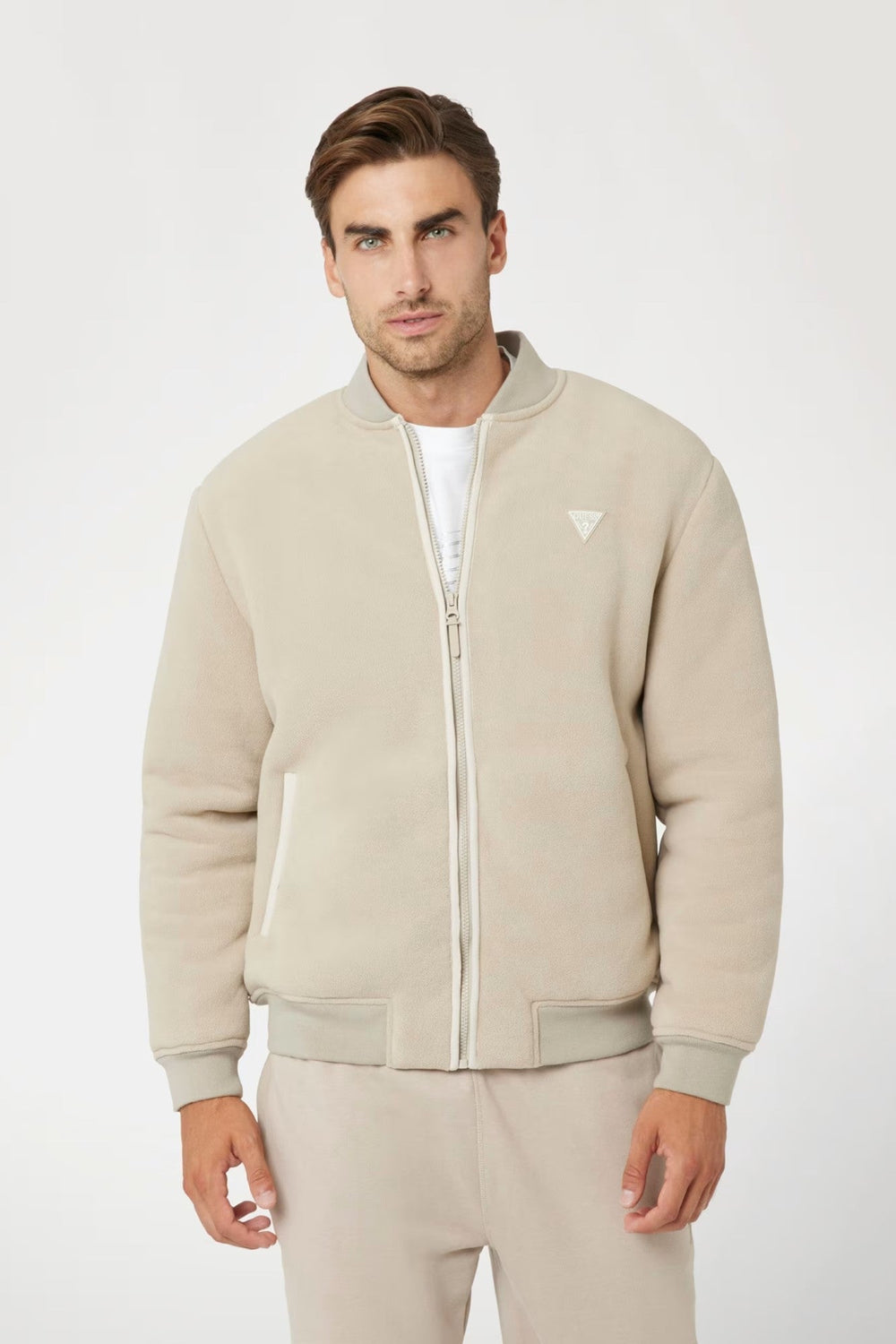 Geaca Bomber GUESS de Barbati IMBRACAMINTE GUESS Bej XS 762540814588