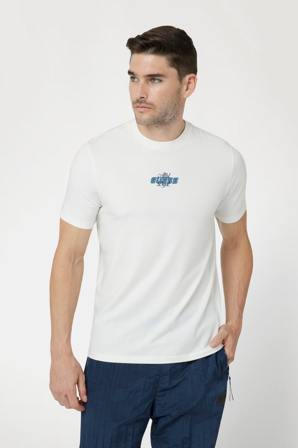 Tricou GUESS de Barbati IMBRACAMINTE GUESS Alb XS 761839124803