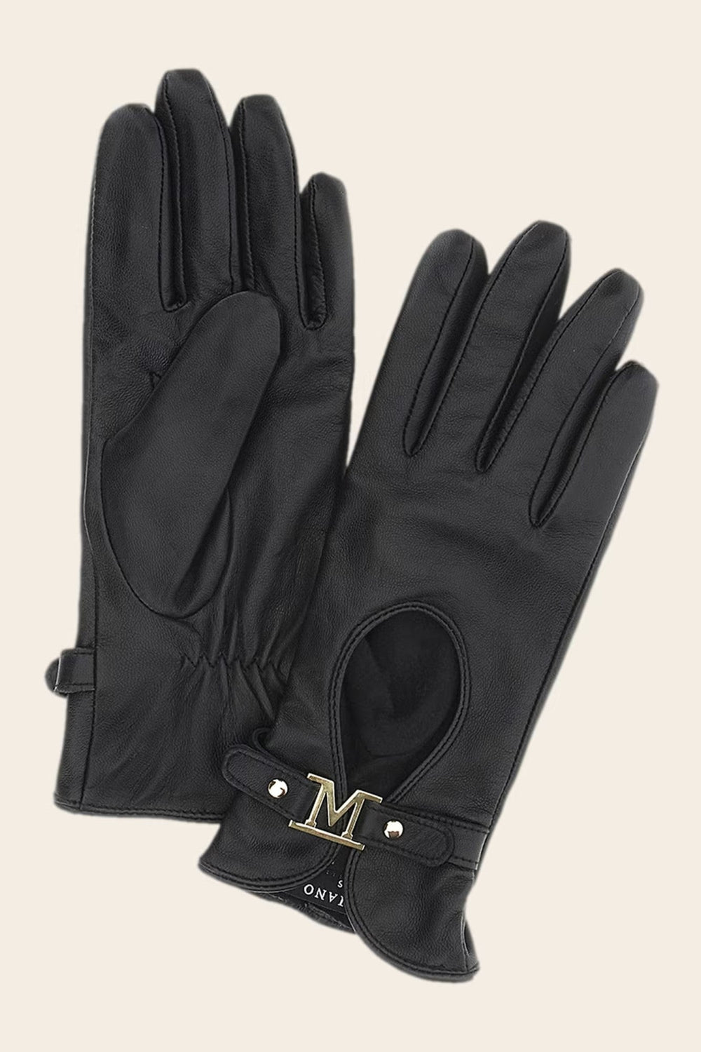 Manusi MARCIANO by GUESS din piele ACCESORII MARCIANO Negru XS 7622336738230