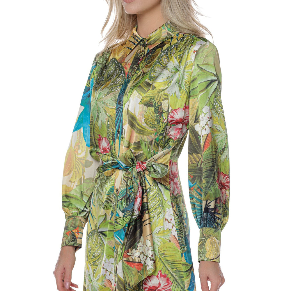 
                      
                        Rochie stil camasa cu print floral si cordon in talie UB103GGK867099Z ROCHII MARCIANO   
                      
                    