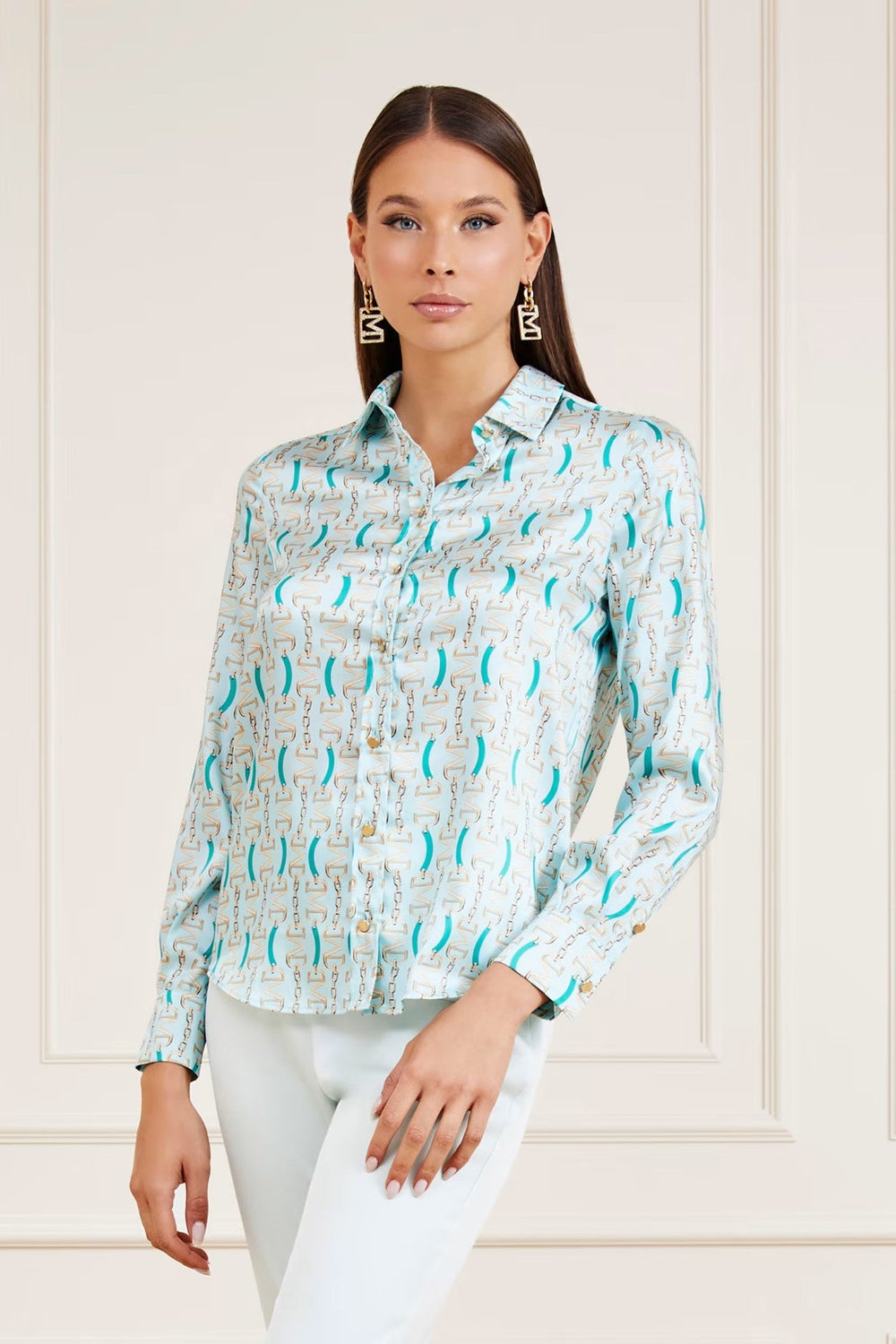 Camasa Dama MARCIANO by GUESS cu logo print CAMASI MARCIANO Print XS 7622078915302