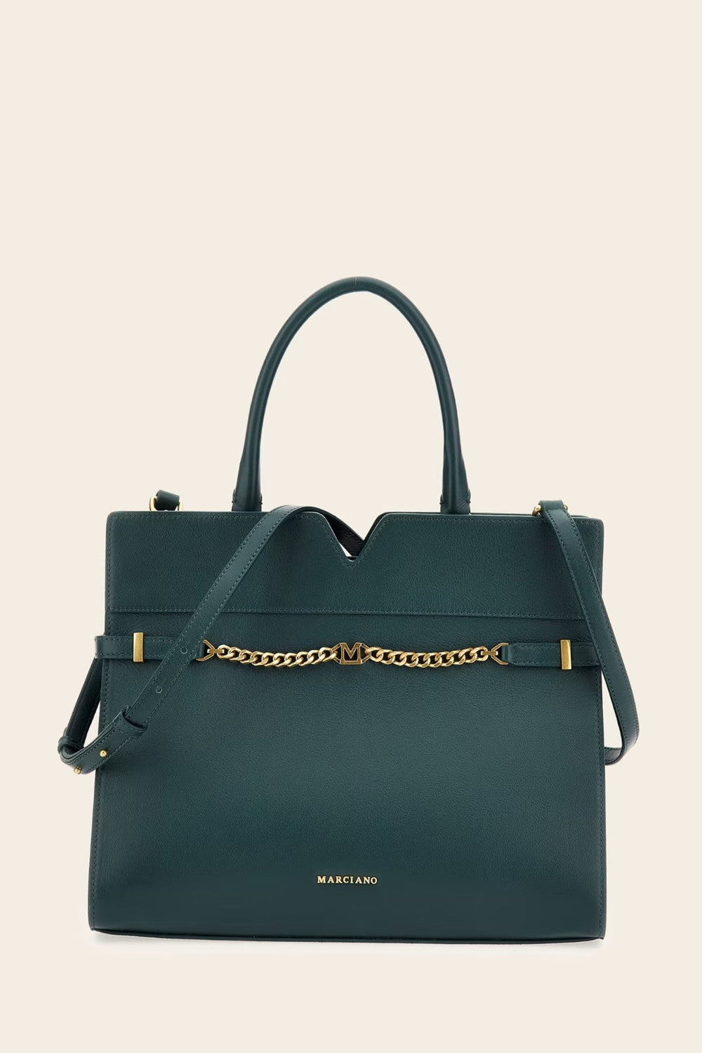 Geanta Dama MARCIANO by GUESS Din Piele Naturala DE MANA MARCIANO Verde ONE 762233603522