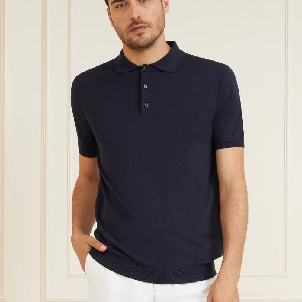 
                      
                        Tricou Barbati MARCIANO By GUESS Polo Din Amestec De In Si Matase IMBRACAMINTE MARCIANO Albastru M 762610125001
                      
                    