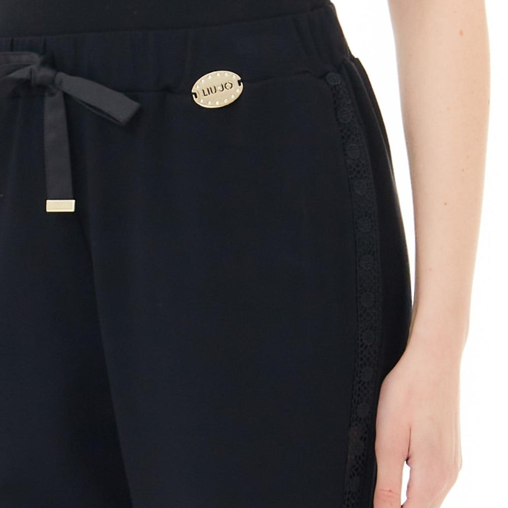 
                      
                        Pantaloni LIU JO de dama cu snur si accesoriu auriu IMBRACAMINTE LIU JO   
                      
                    