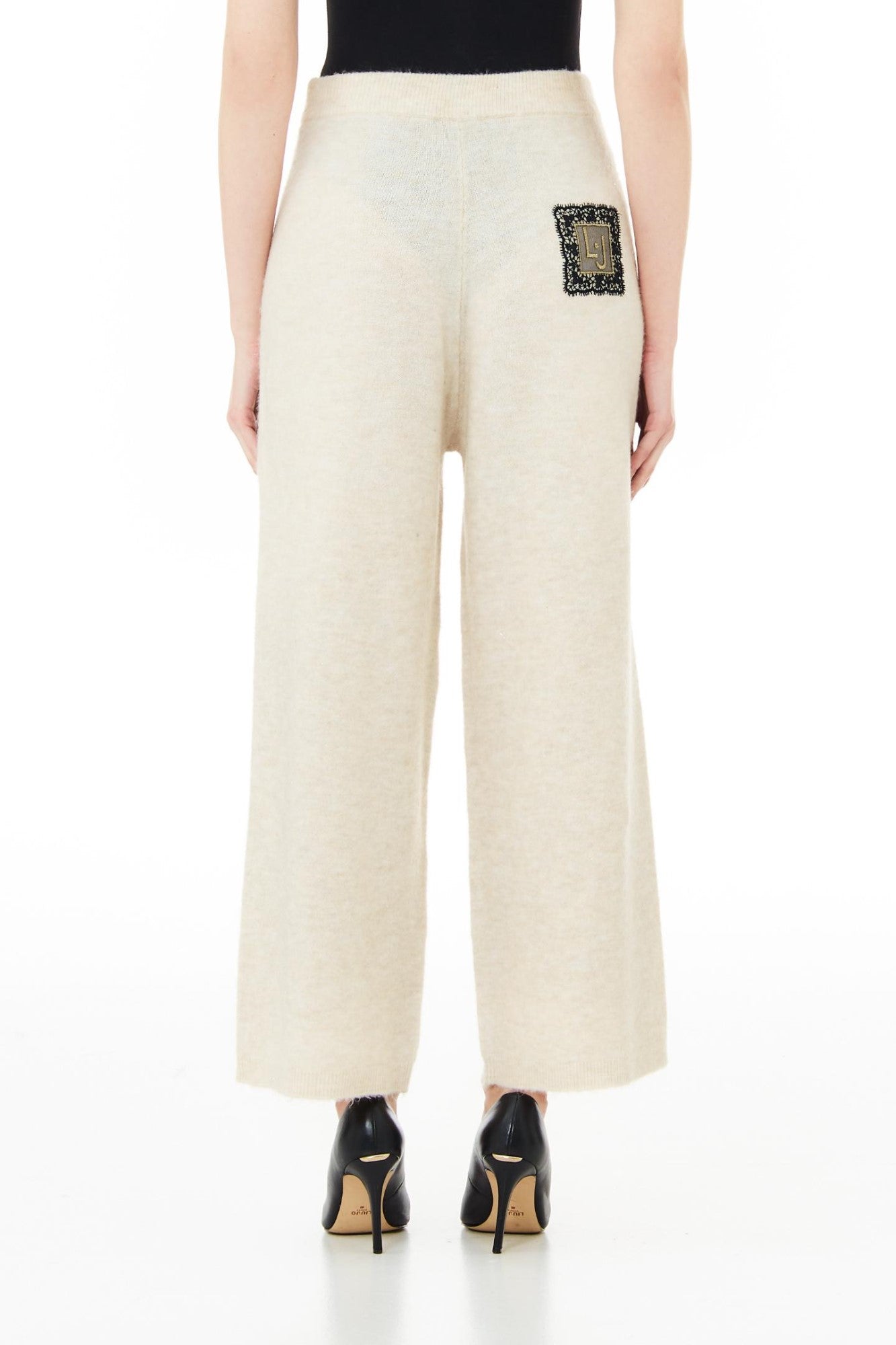 Pantaloni LIU JO de dama cu snur si evazati IMBRACAMINTE LIU JO   