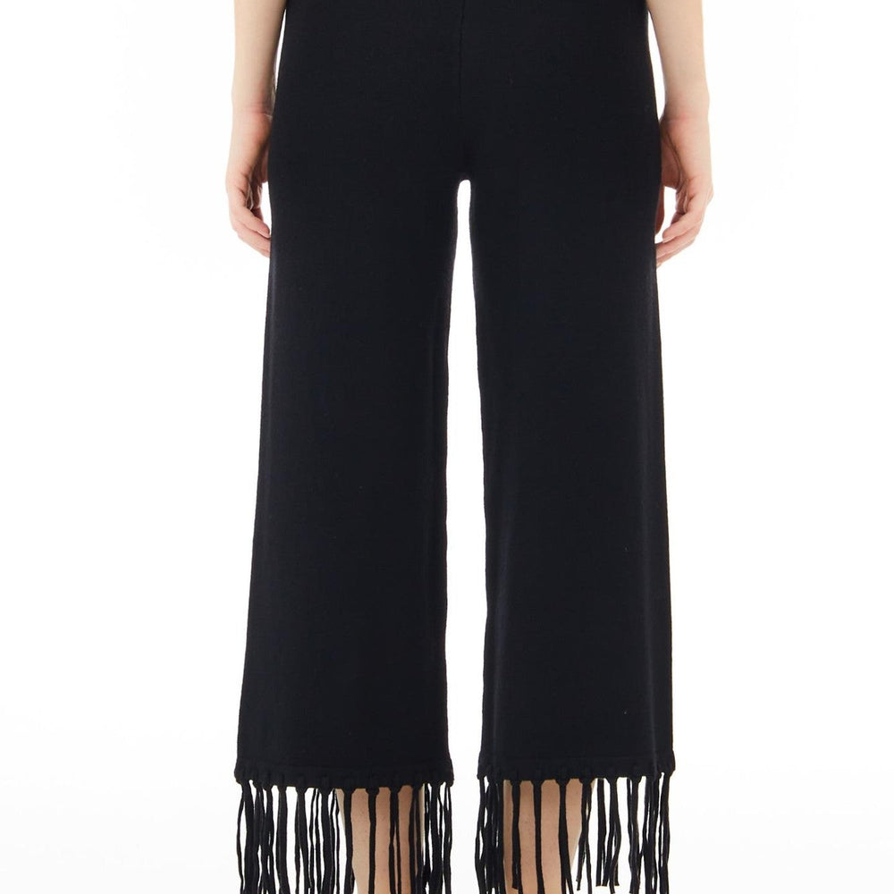 
                      
                        Pantaloni LIU JO de dama din material tricot  accesorizati cu franjuri IMBRACAMINTE LIU JO   
                      
                    