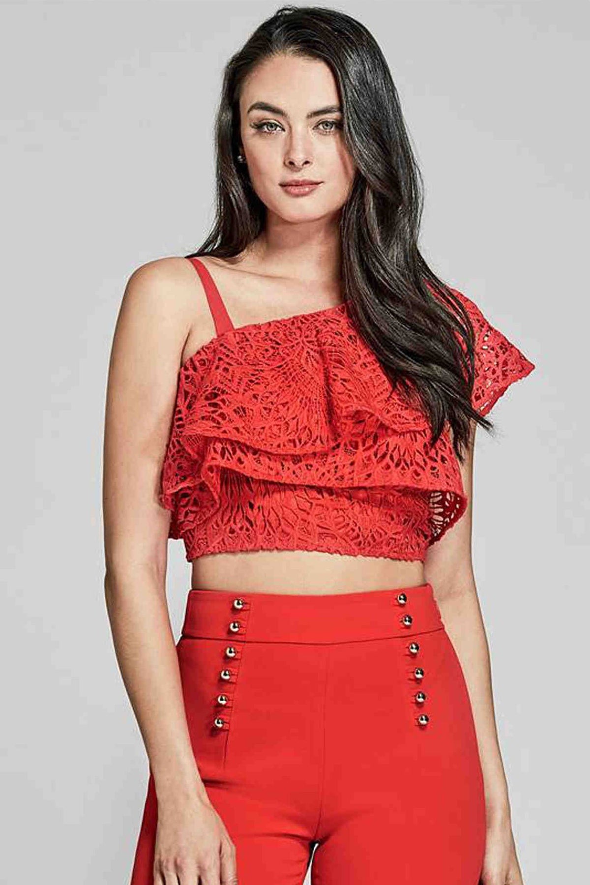 Top GUESS UB1082G6506708Z TOPURI SI BLUZE GUESS Rosu XS 7613388694698