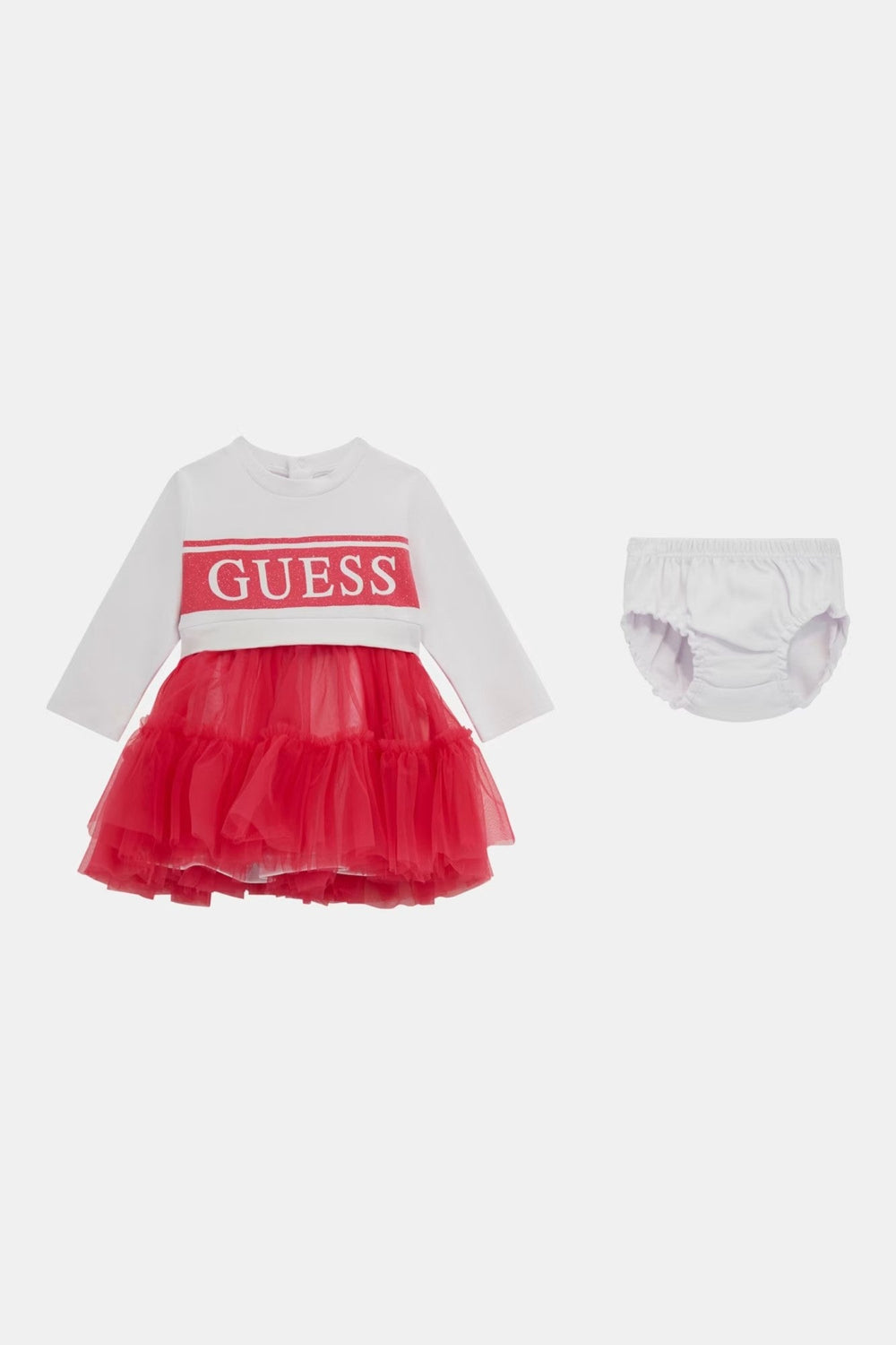 Rochita GUESS KIDS cu logo IMBRACAMINTE GUESS KIDS Alb 0/3M 7622078713915
