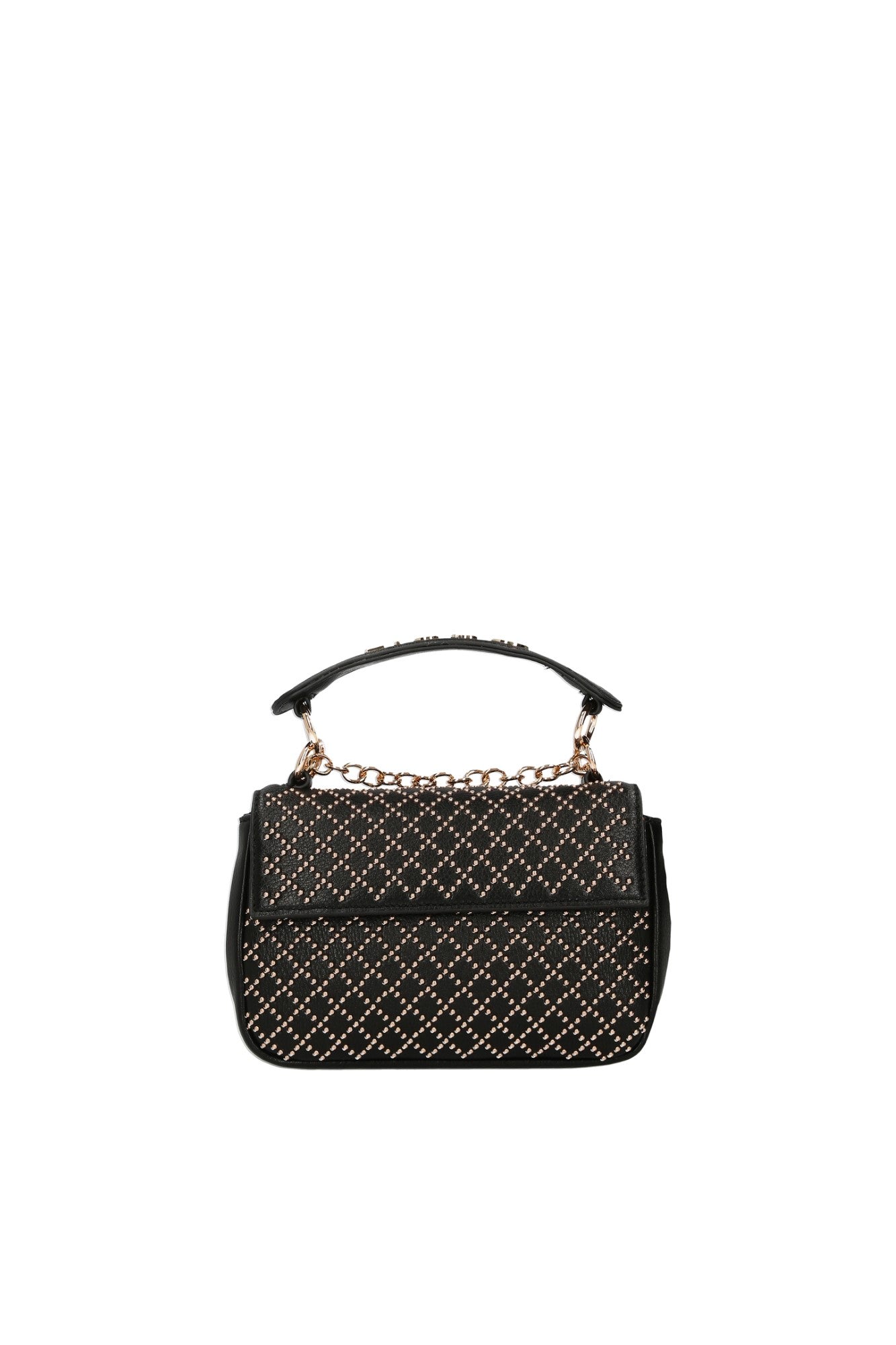 Geanta LIU JO de dama prevazuta cu lant si accesorizata cu logo LIU JO auriu GENTI LIU JO Negru ONE 805494430363