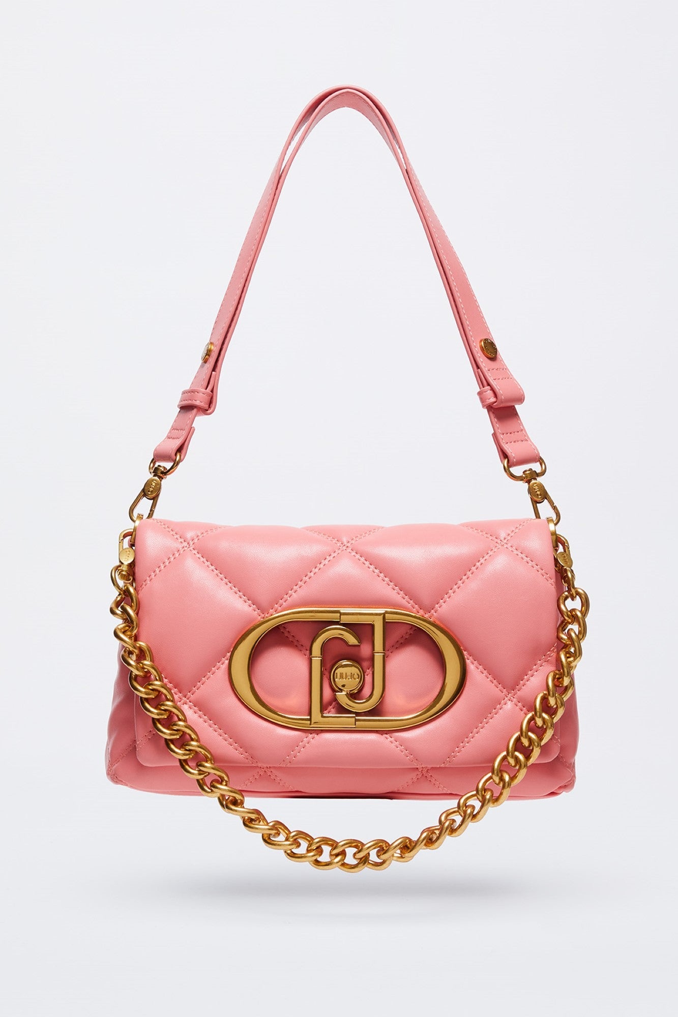 Geanta LIU JO De Dama Crossbody Cu Logo Frontal si Bareta Metalica GENTI LIU JO Roz ONE 805494464999