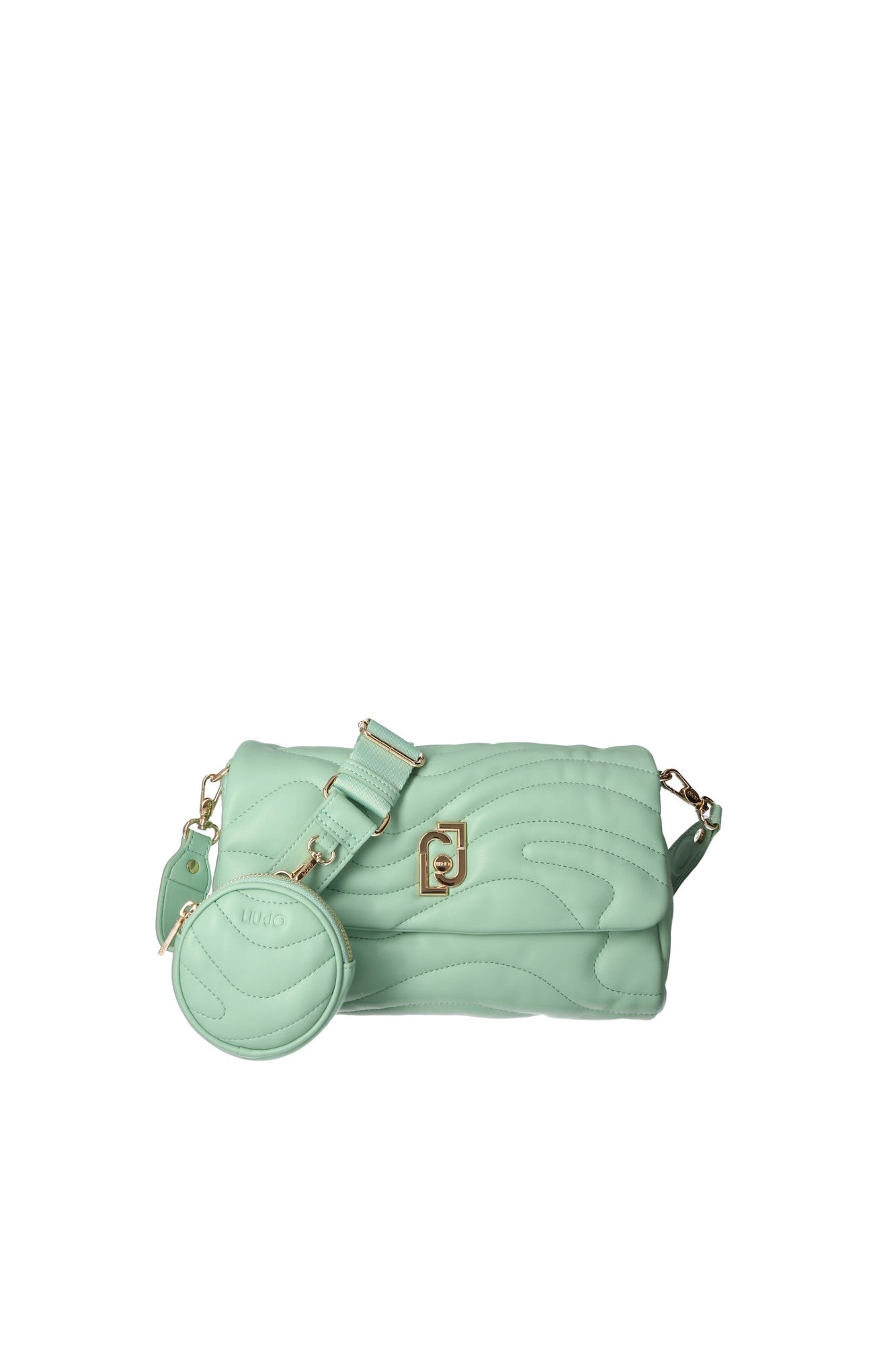 Geanta LIU JO  de dama crossbody accesorizata cu  un portofel GENTI LIU JO Verde ONE 805494430798