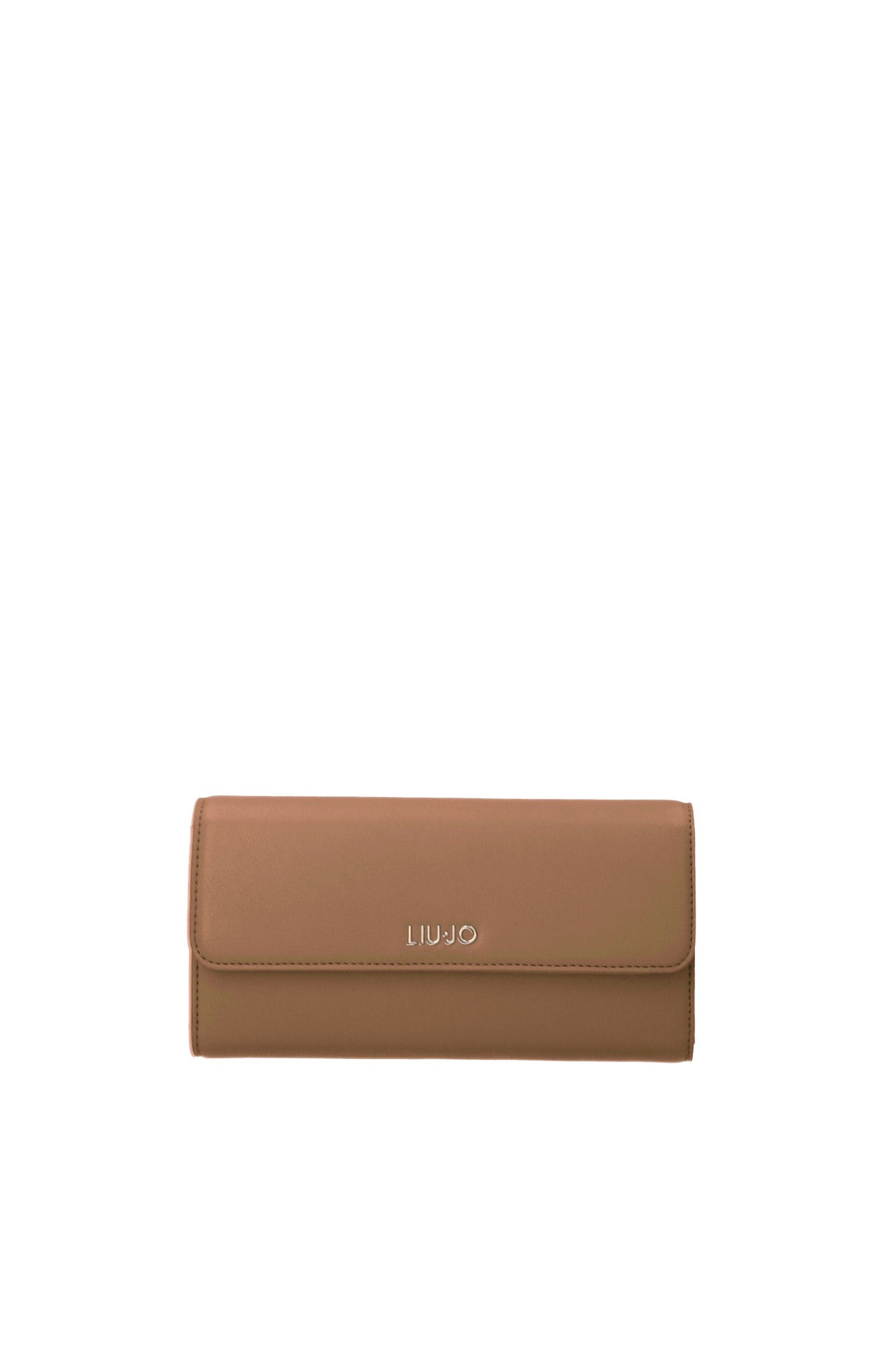 Portofel LIU JO de dama cu logo auriu si inchidere cu capsa ACCESORII LIU JO Maro ONE 805494465398