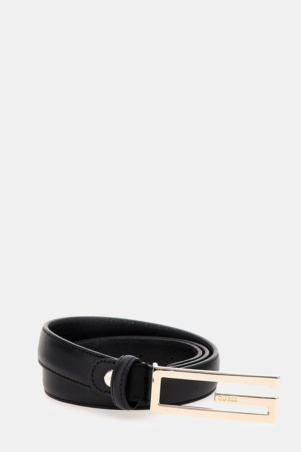 Curea Dama GUESS de piele cu catarama aurie CURELE GUESS Negru XS 7622078815916