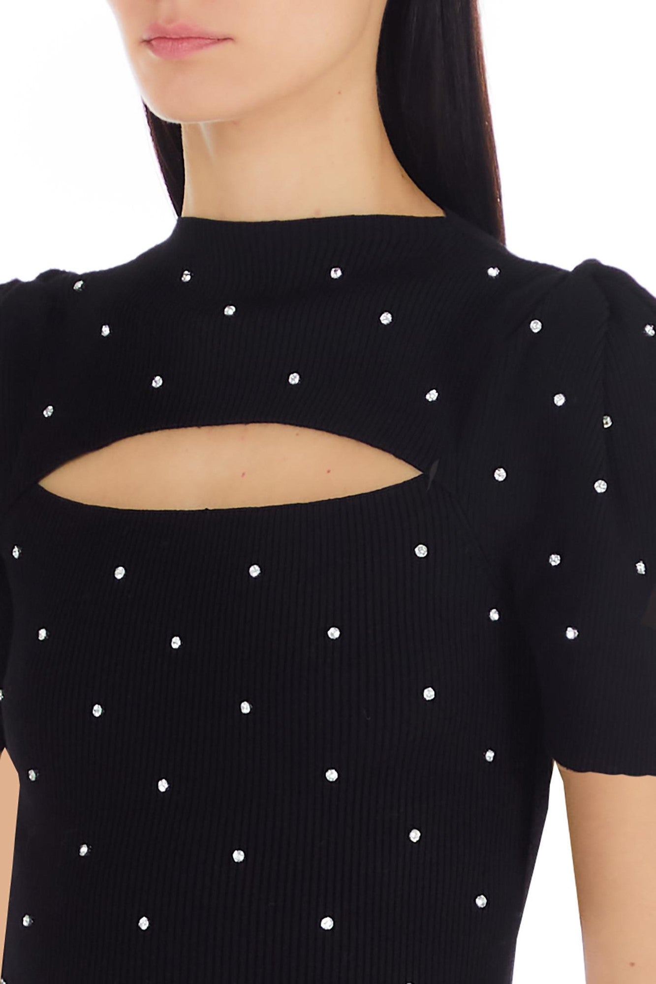 Pulover Dama LIU JO cu strasuri TRICOTAJE SI PULOVERE LIU JO   