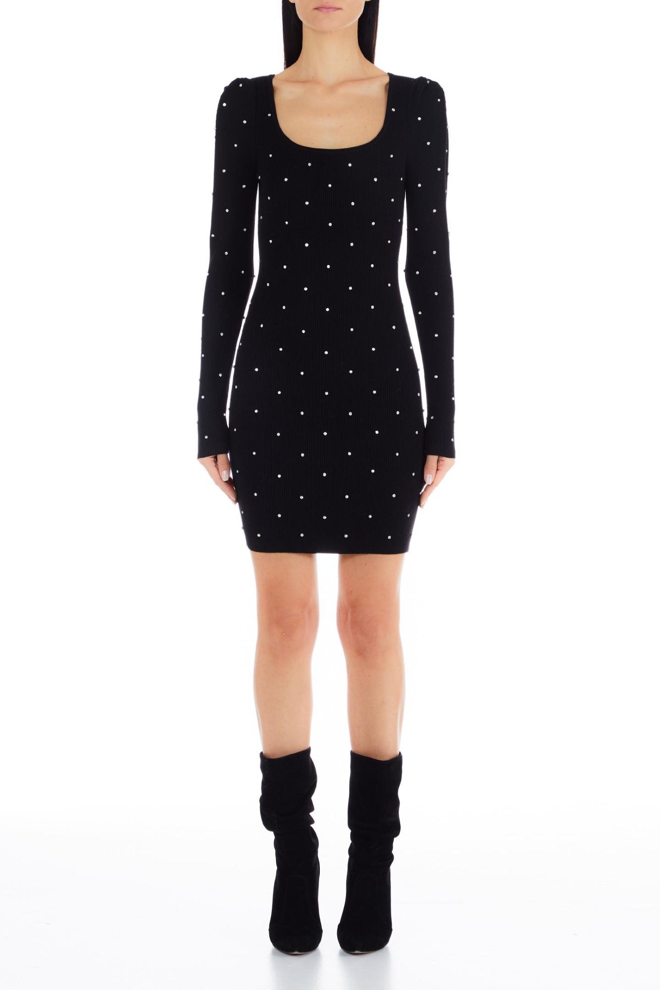 Rochie Dama LIU JO cu strasuri ROCHII LIU JO Negru XS 8055130719287